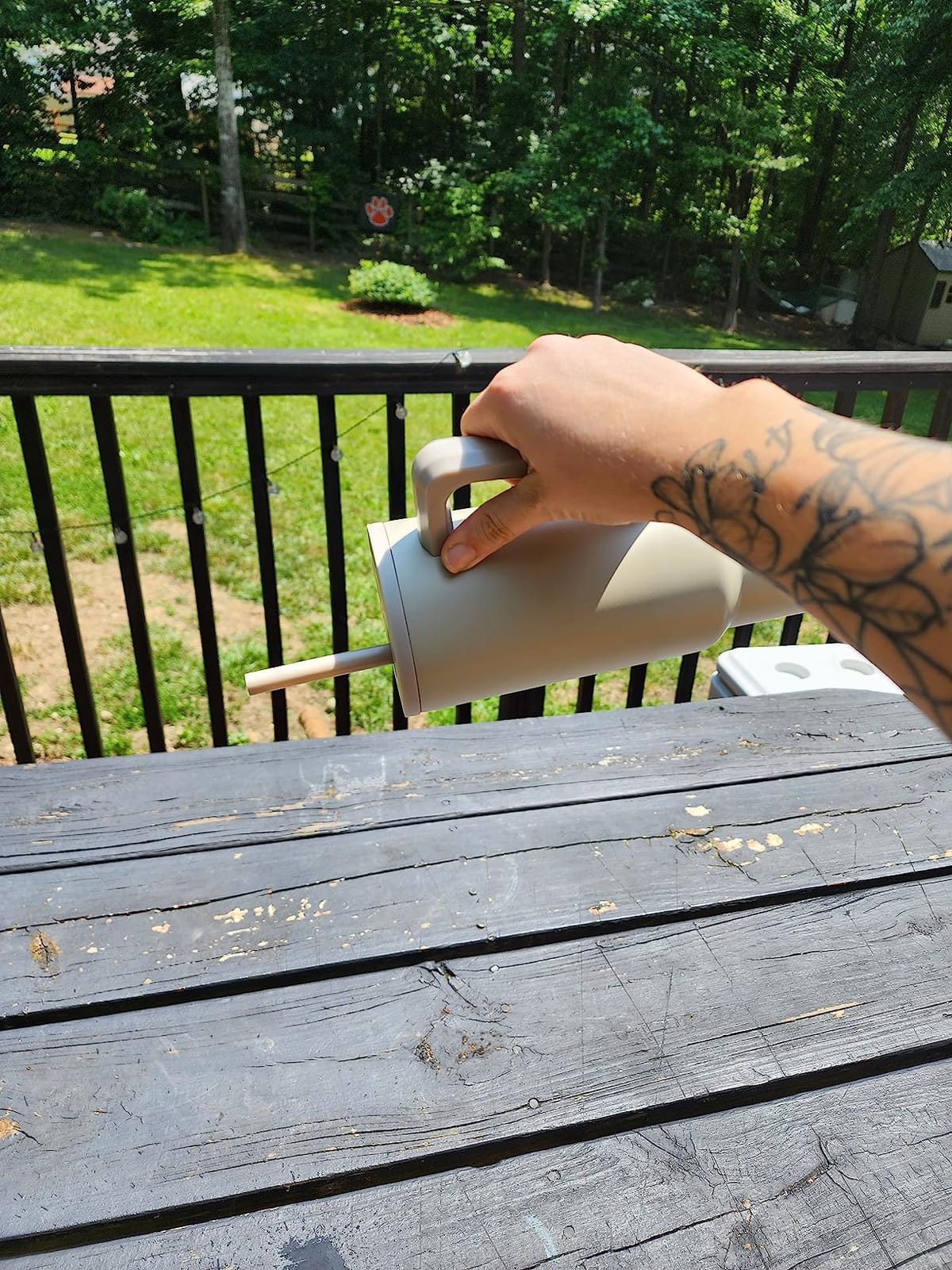 Simple Modern Tumbler with Handle and Straw | 40oz | Skiing customer photo 1