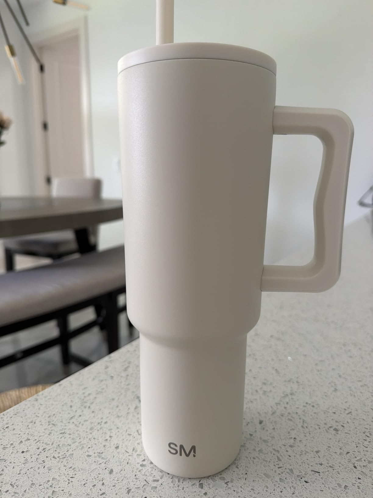 Simple Modern Tumbler with Handle and Straw | 40oz | Skiing customer photo 2