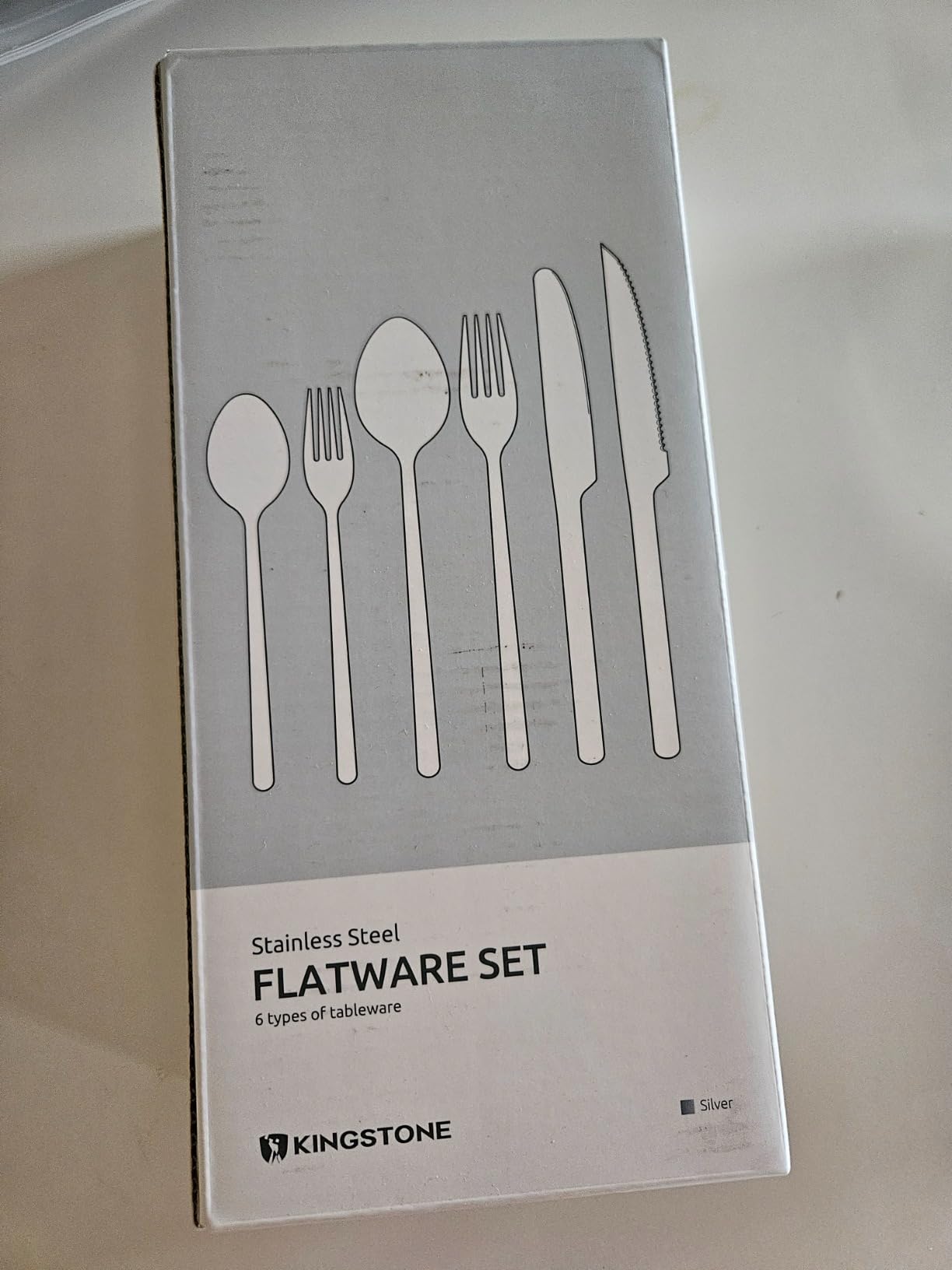 KINGSTONE Gold Silverware Set, 40 Piece Flatware Cutlery Set for 8, 18/10 Stainless Steel Silverware Mirror Polished Dishwasher Safe for Home, Restaurant, Wedding, Party(Gold, 40 pieces for 8) customer photo 2
