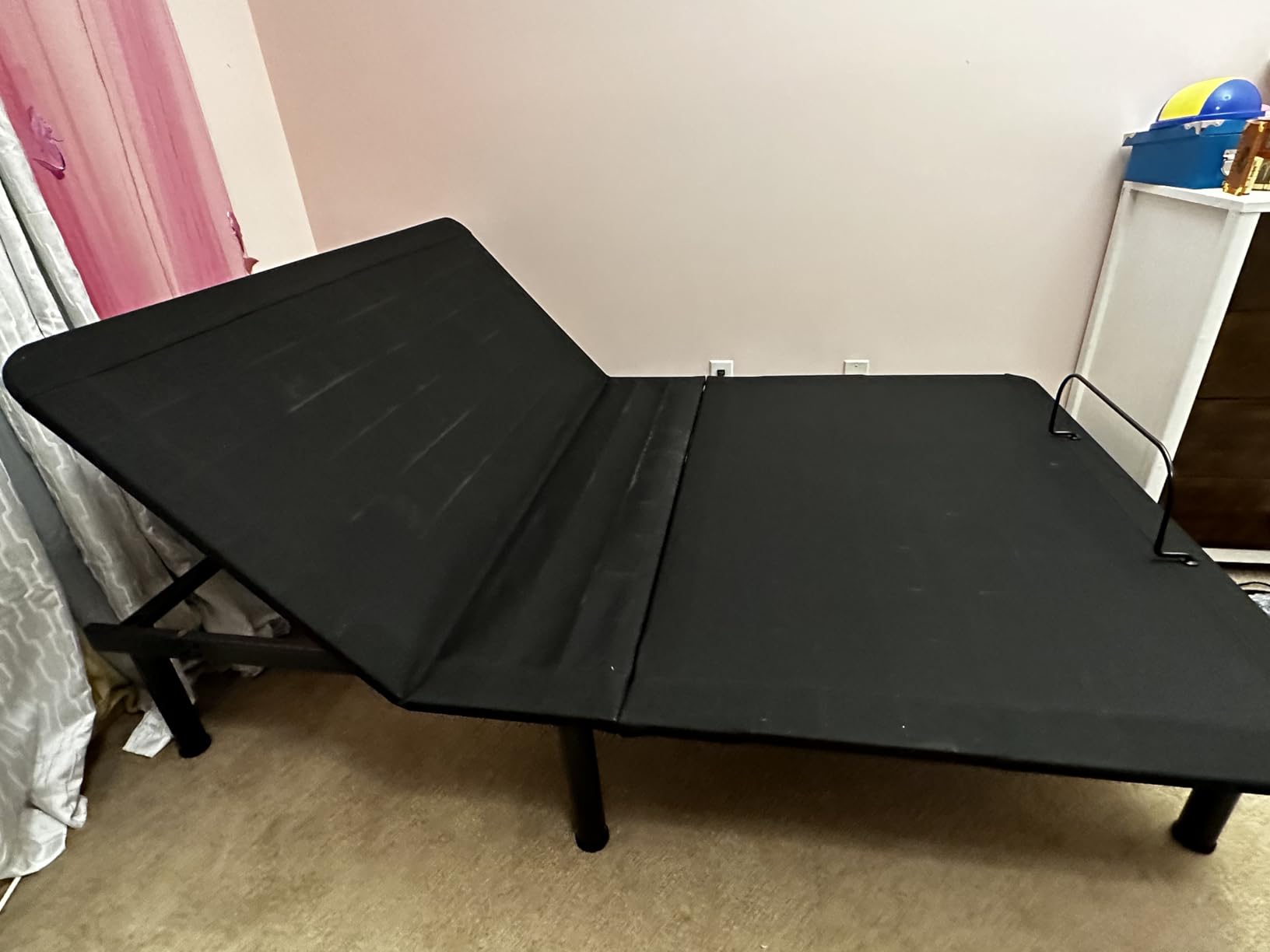 Dyonery Split King Adjustable Bed Base + 14 Inch Memory Foam Mattress customer photo 1