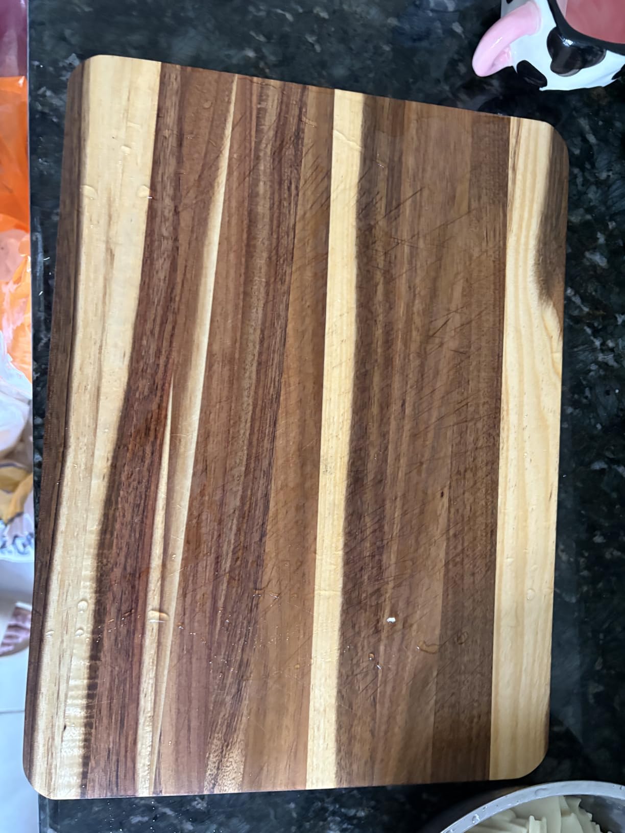 AZRHOM Acacia End Grain Wood Cutting Board 24x18x2 In Thick Butcher Block customer photo 1