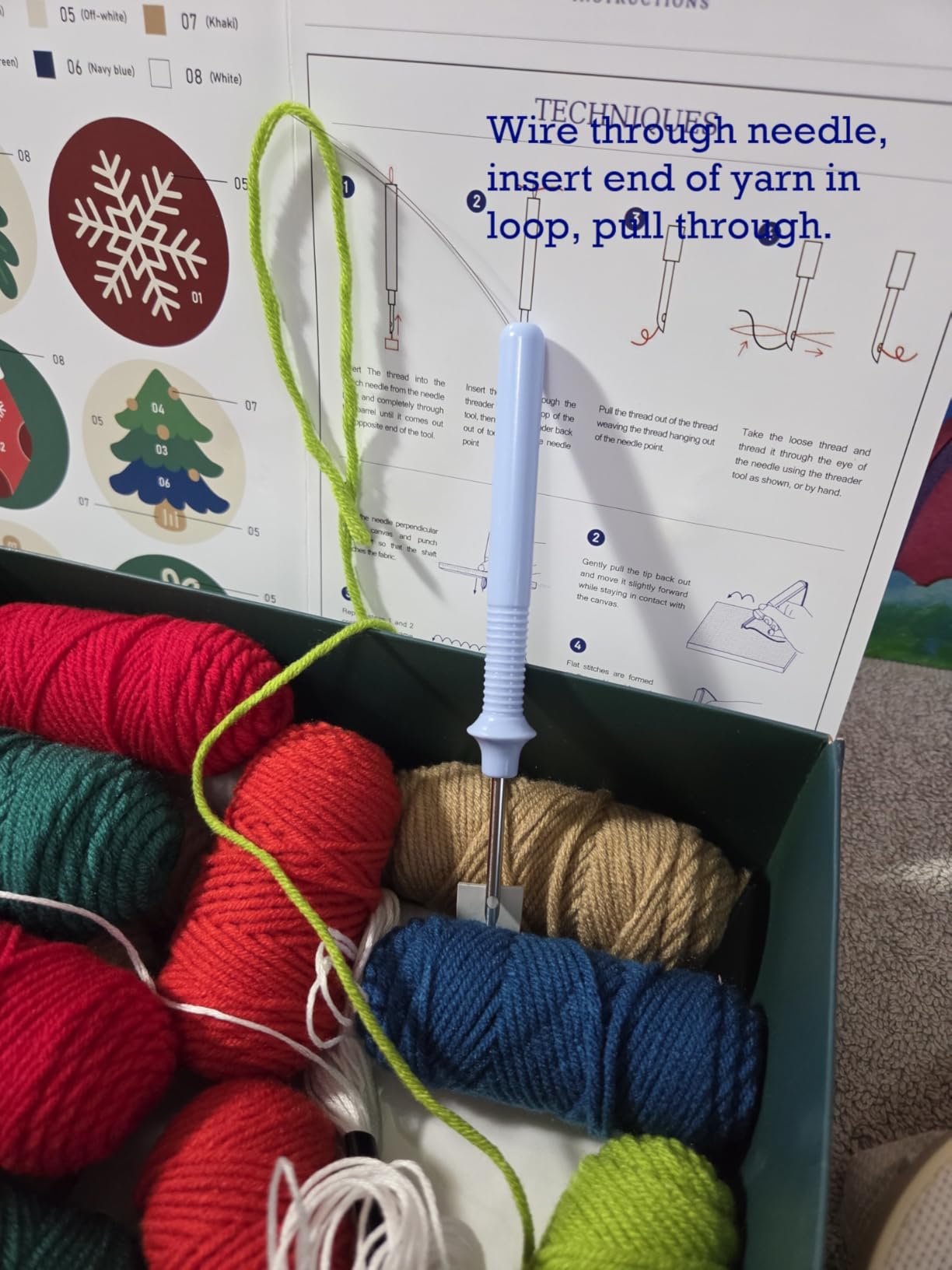 yuegool 6PCS Punch Needle Coaster Kit,Easy DIY Embroidery Set for Beginners, Kids & Adults with Patterns, Tools, Yarns, Hoop, Instructions & Coaster Holder customer photo 2