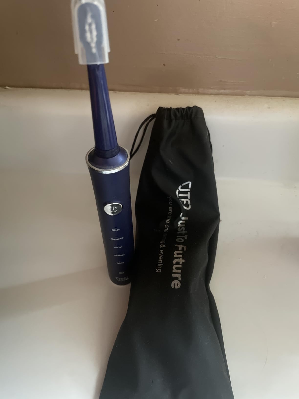 JTF Sonic Electric Toothbrush for Adults and Kids: 5 Modes for Sensitive Teeth & Braces - with 8 Brush Heads, 45-Day Runtime & Smart Timer, Portable Rechargeable Toothbrush for Travel, Home & School customer photo 2