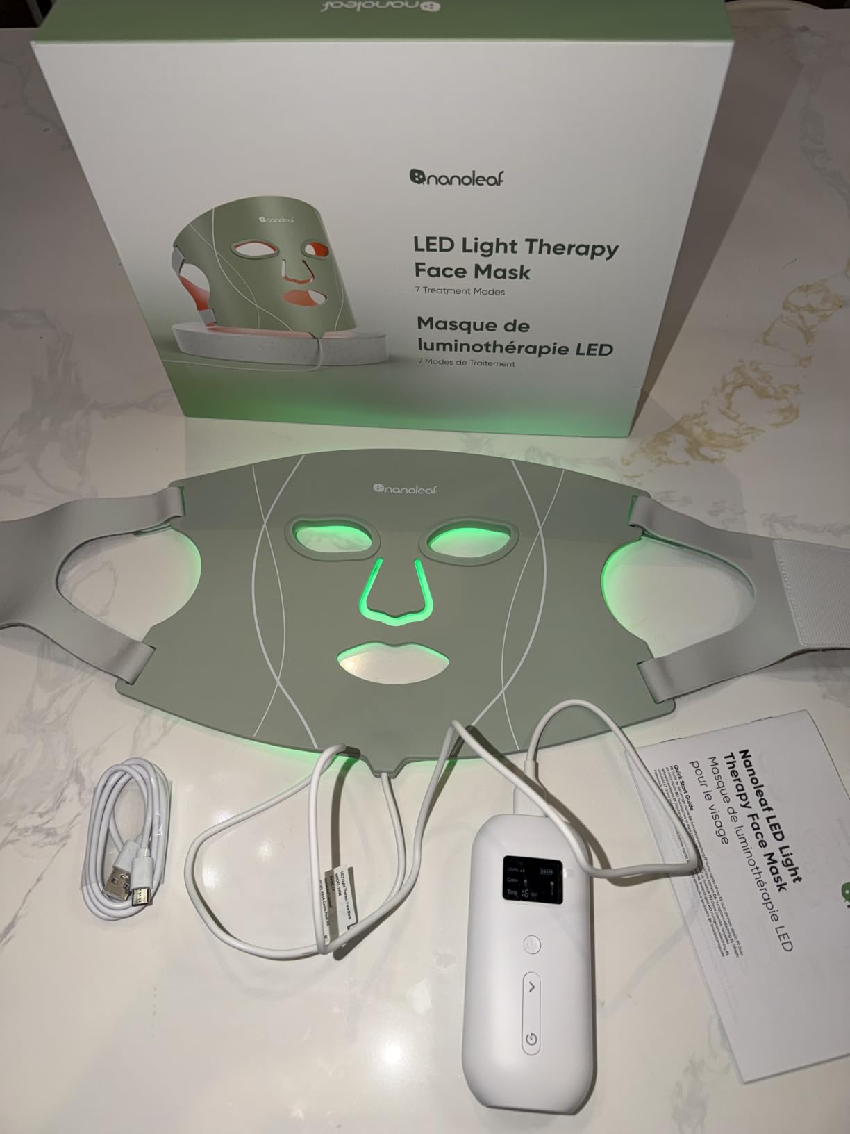 Nanoleaf FDA-Cleared LED Light Therapy Face Mask with 7 Treatment Modes customer photo 1