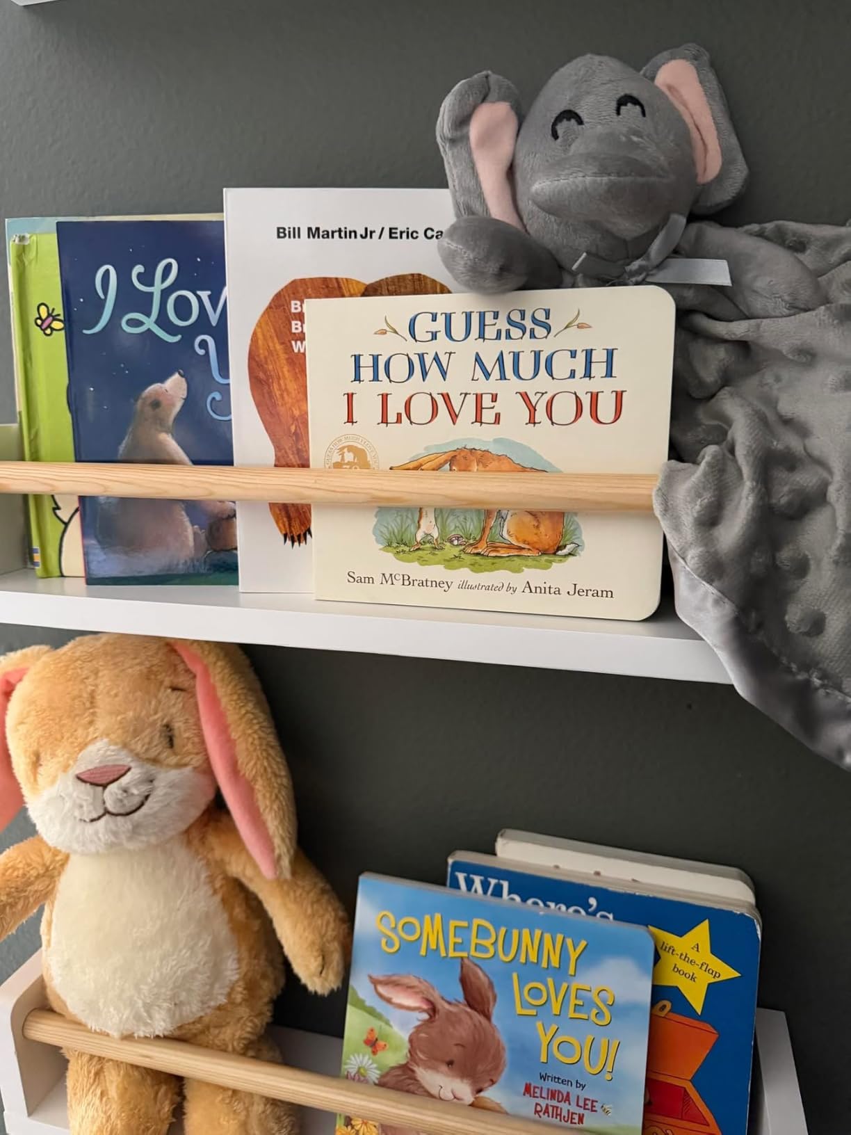 G&W Gruwald Nursery Book Shelves, Set of 3, Hanging Bookshelf, Wall Book Shelves for Bedroom Kids, Floating Shelf for Wall, Nursery Decor customer photo 2