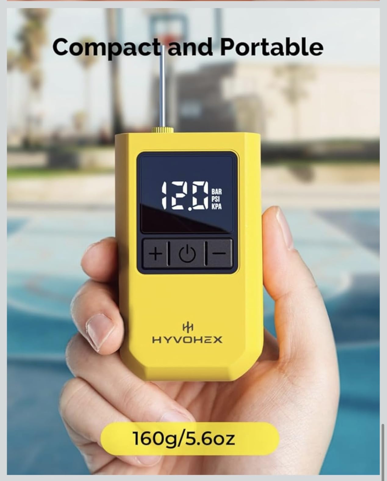 HYVOHEX Mini Electric Ball Pump with Needle for Sports Balls customer photo 1