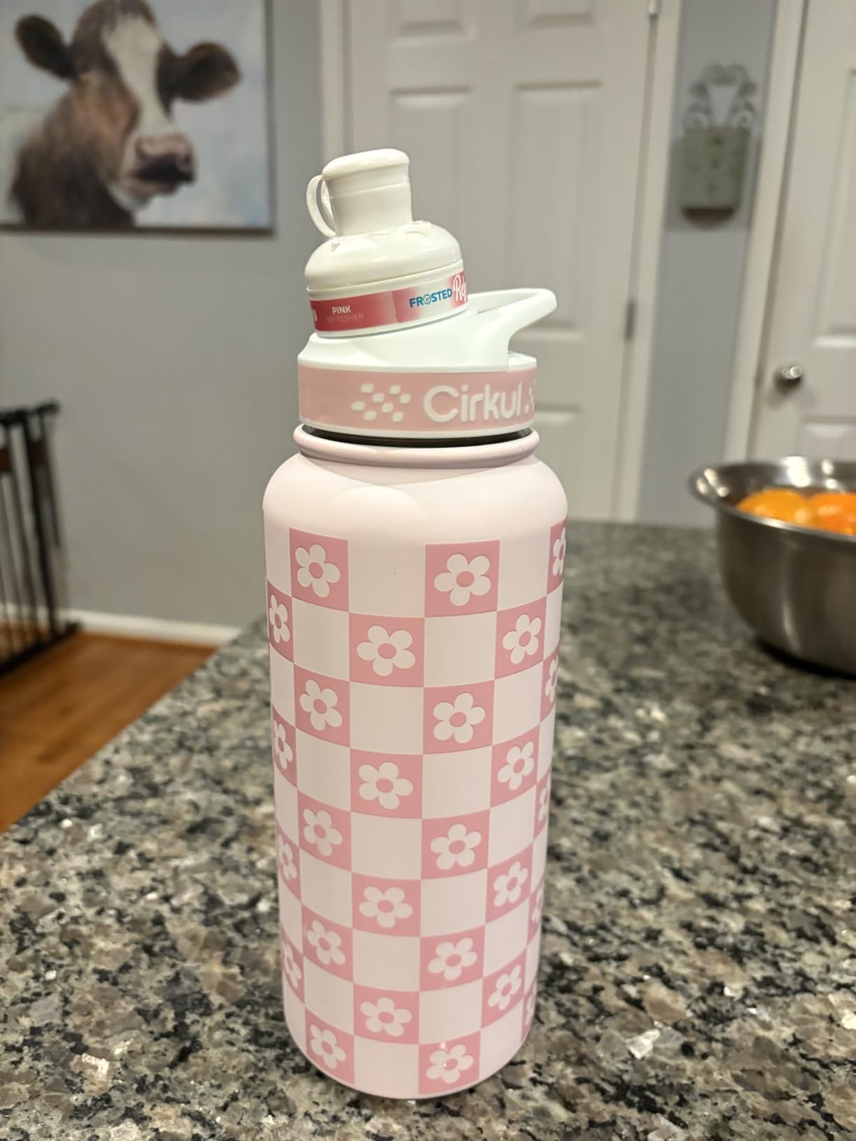 SANDJEST Pickleball Water Bottle 32oz Stainless Steel Insulated Vaccum with Lid, Pickleball Gifts for Pickleball Players, Pickleball Lovers, Women Girls Ladies customer photo 1