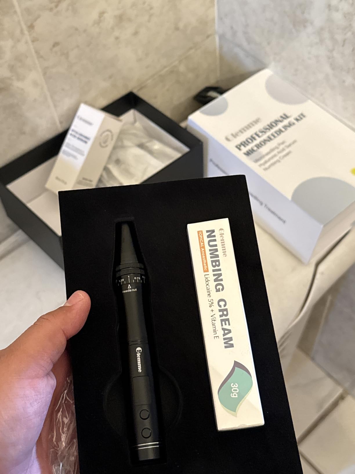 Microneedling Pen Derma Roller Pen for Hair Beard Face Skin care, Derma Pen Microneedle Stamp Pen for Women Men Home Use customer photo 2