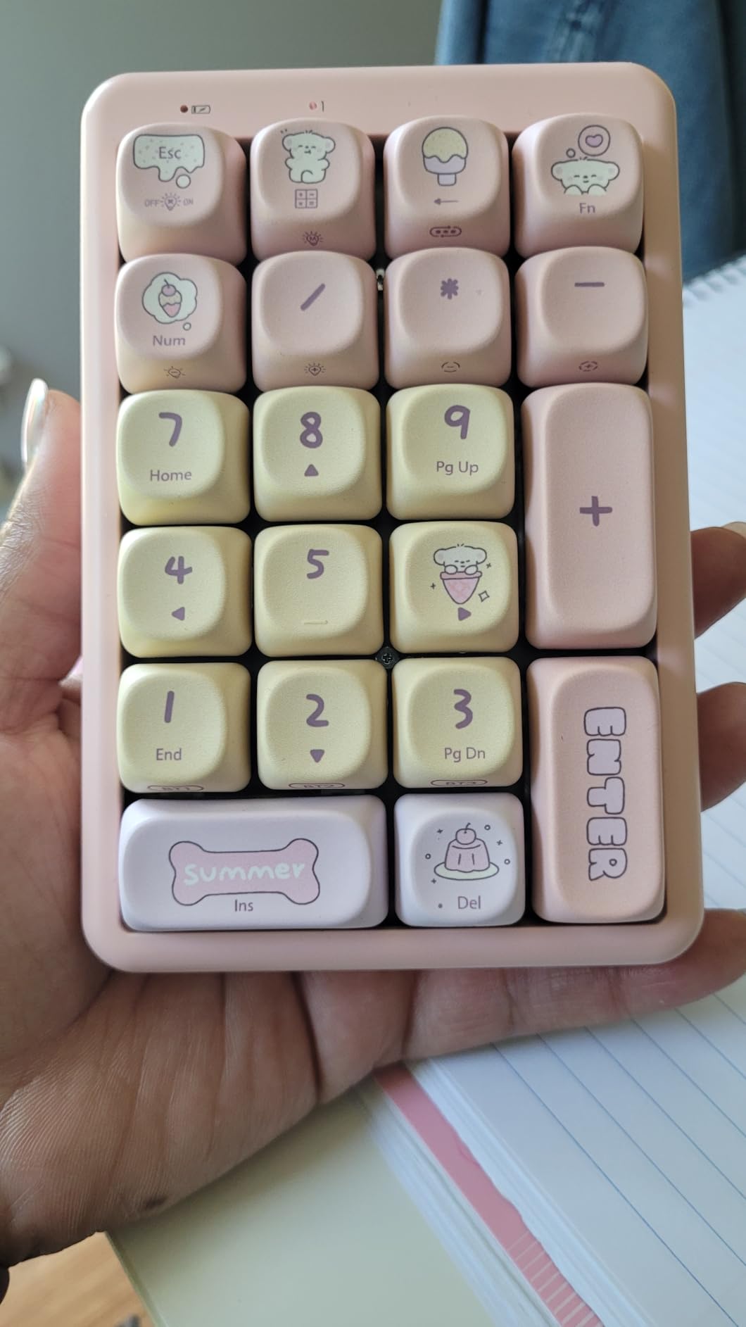 Wireless Number Pad Keyboard Mechanical Numpad Numeric Keypad for Laptop customer photo 1