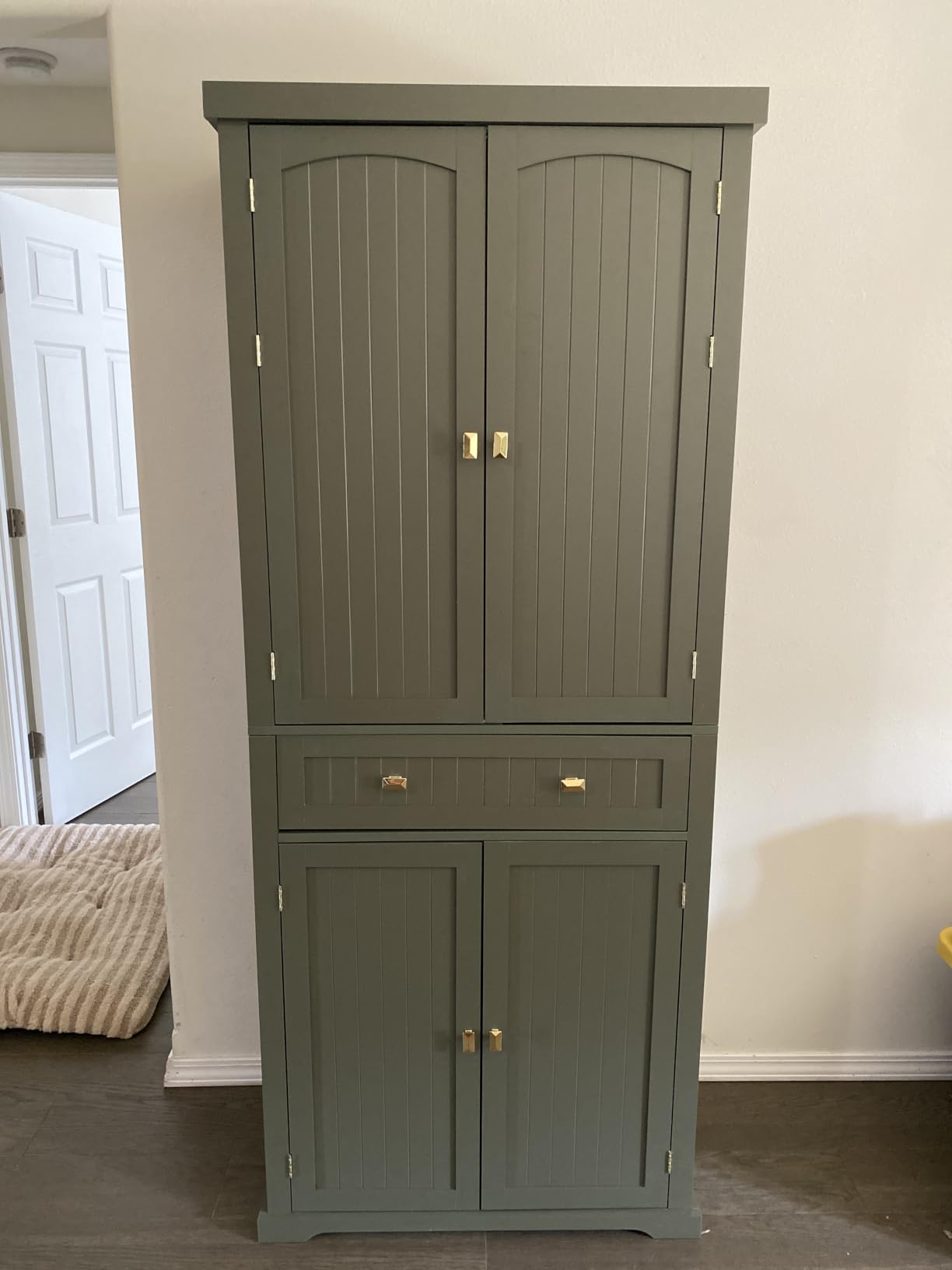 VASAGLE Pantry Cabinet, Freestanding Tall Cupboard with a Drawer customer photo 2