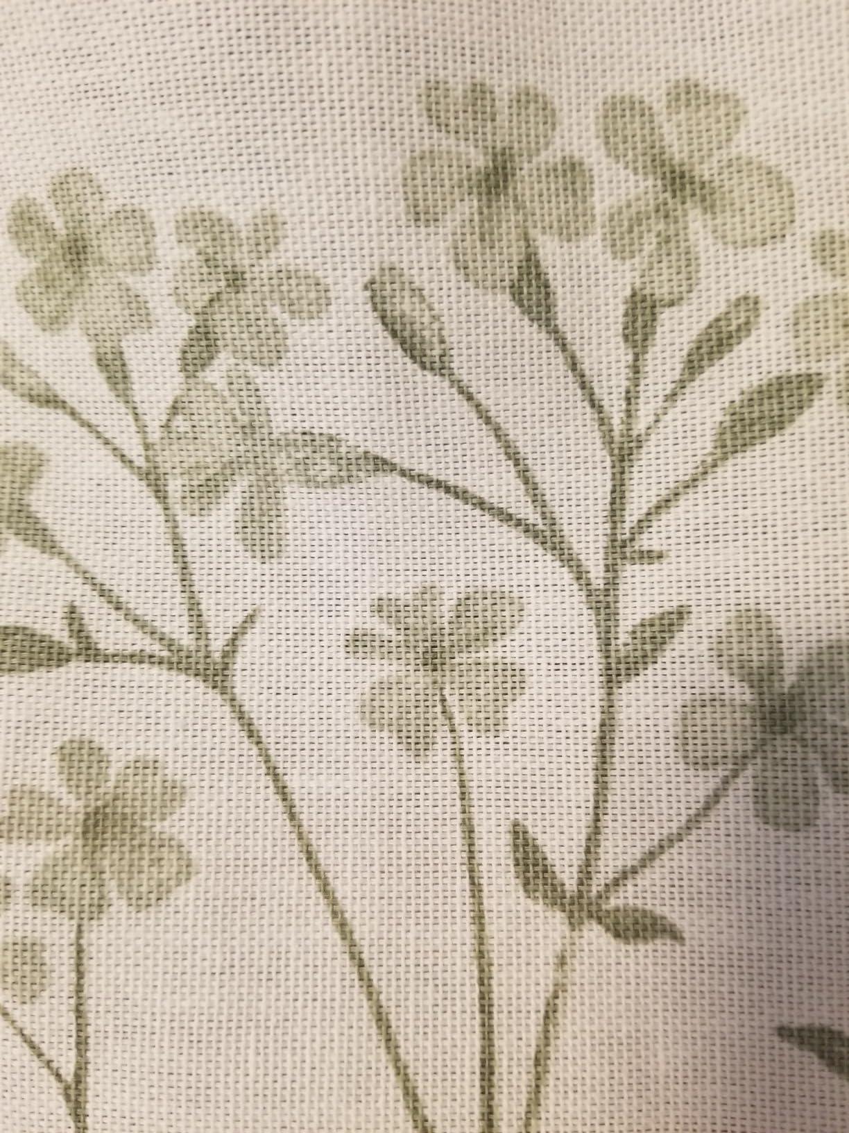 Martha Stewart 100% Cotton Floral Shower Curtain, 72 x 72, Sage Green customer photo 2