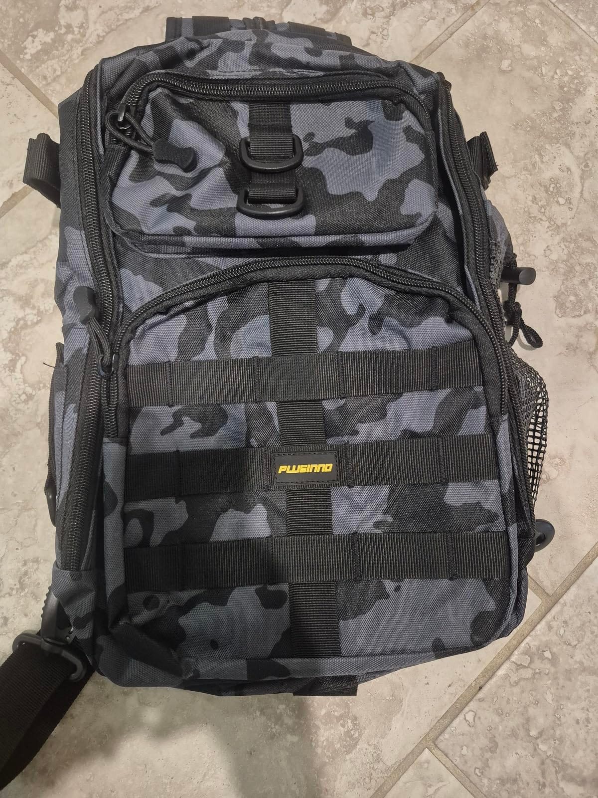PLUSINNO Fishing Backpack with Tackle Box Fishing Gear Kit Tackle Bag customer photo 2