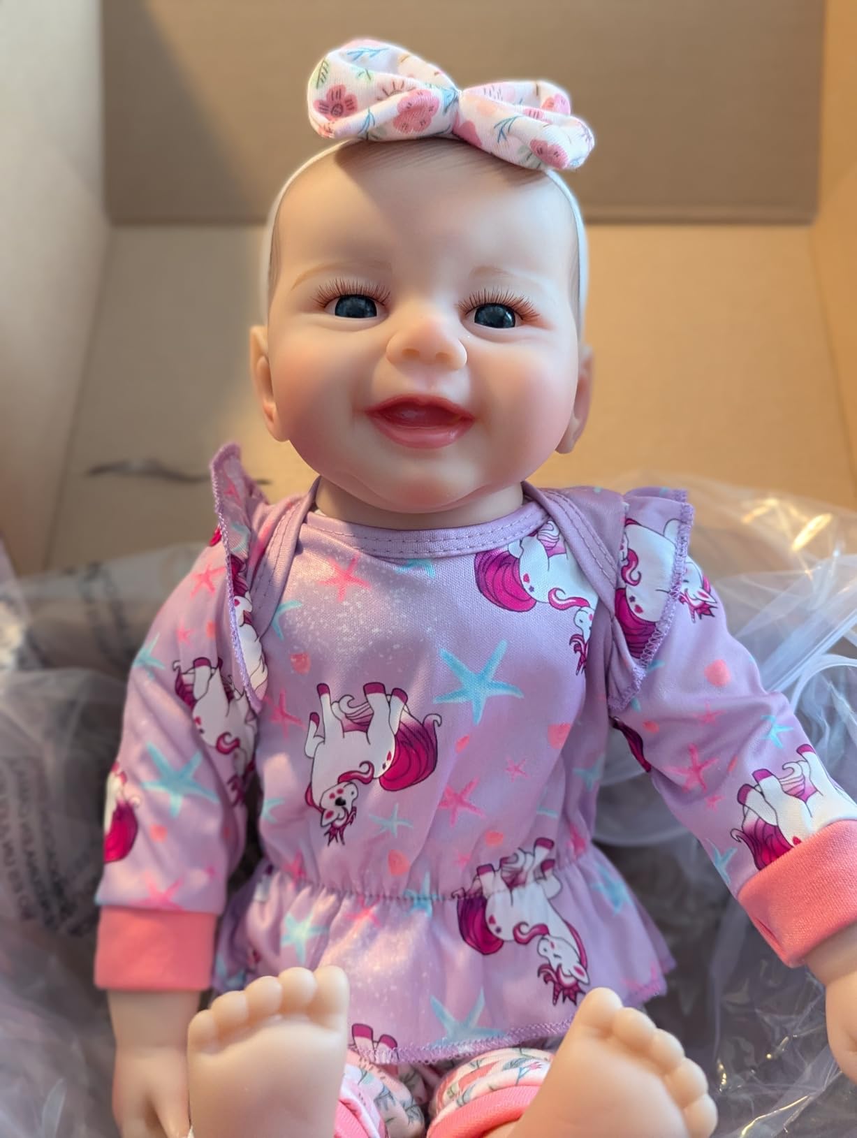 SCOM Baby Doll Girl, 18 inch Realistic Soft Body Baby Doll Real Life Cute Baby with Accessories for 3+ Year Old Gifts customer photo 2