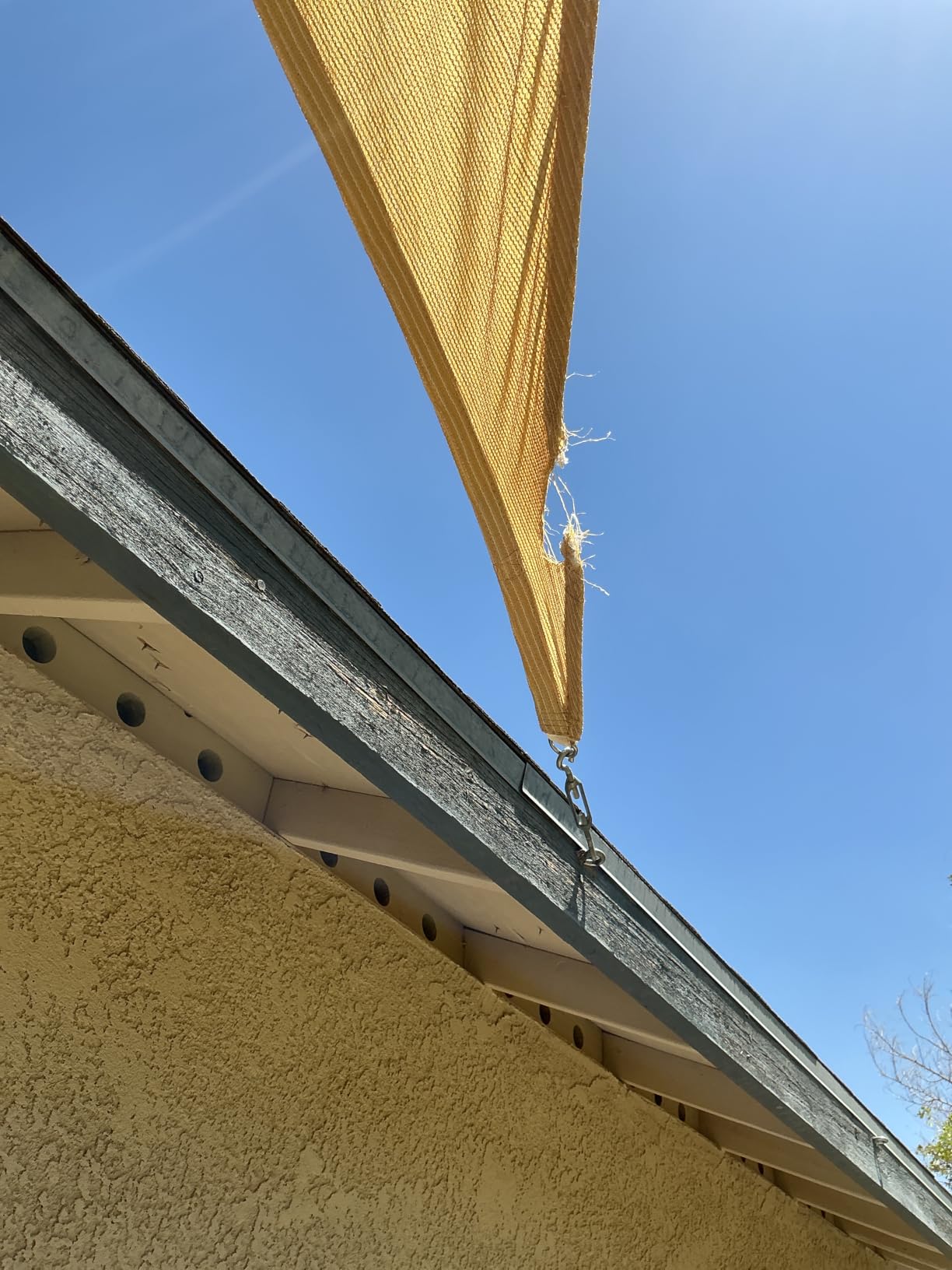 Royal Shade 20' x 20' x 28.3' Beige Triangle Sun Shade Sail for Patio customer photo 1