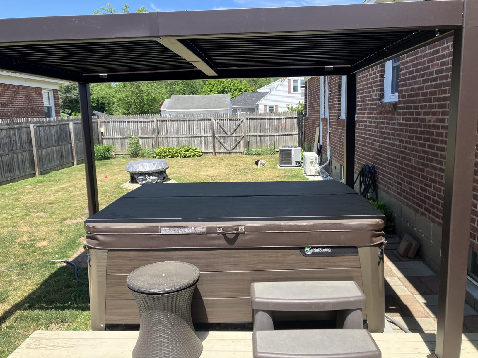 PURPLE LEAF Outdoor Louvered Pergola 10' x 16' Patio Aluminum Gazebo Bronze customer photo 1