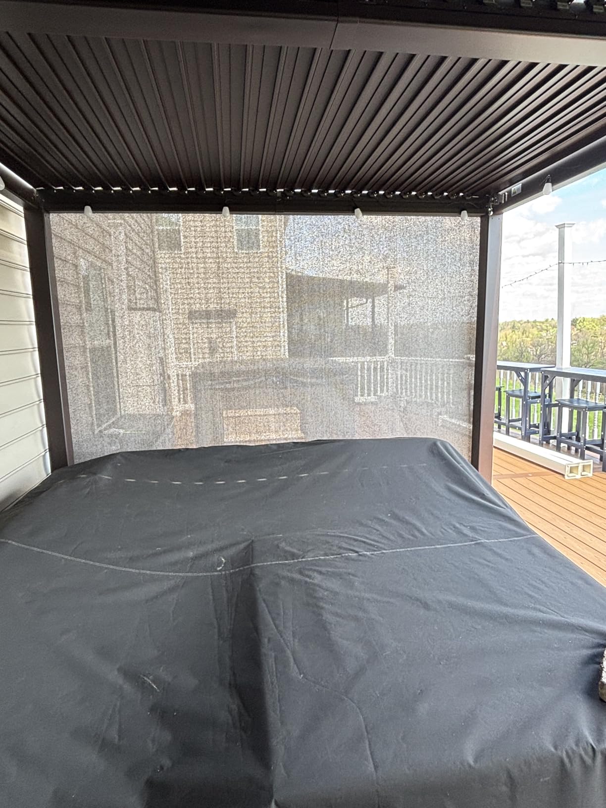 PURPLE LEAF Outdoor Louvered Pergola 10' x 16' Patio Aluminum Gazebo Bronze customer photo 2