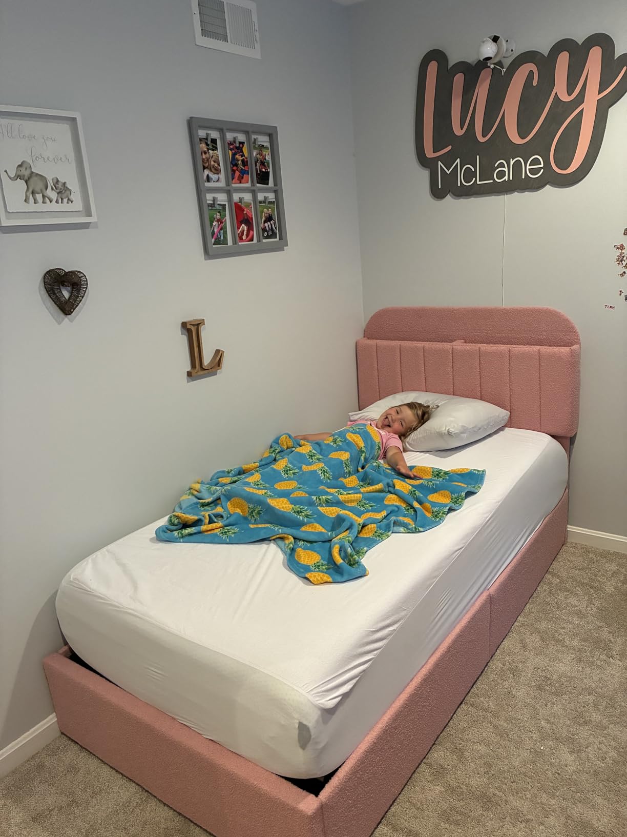 GarveeHome Twin Bed Frame, Platform Bed with Storage Headboard & Drawers customer photo 2
