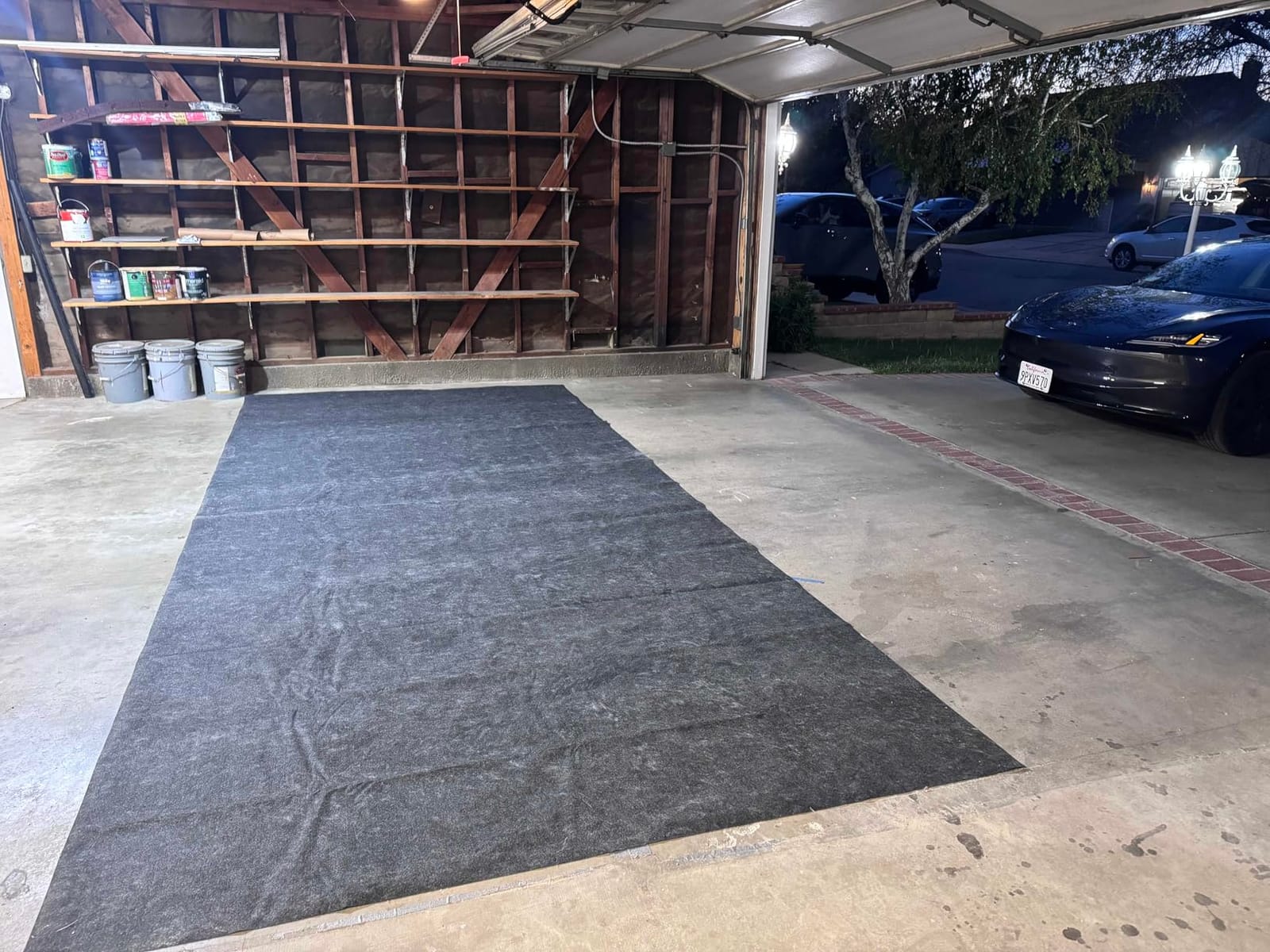 Garage Mats Oversize Garage Floor Paking Mat for Under Car, 7.4 x 8.4 Ft Non-Slip Gray Garage Flooring Carpets, Absorbent Oil Garage Parking Mat, Waterproof Mats customer photo 1
