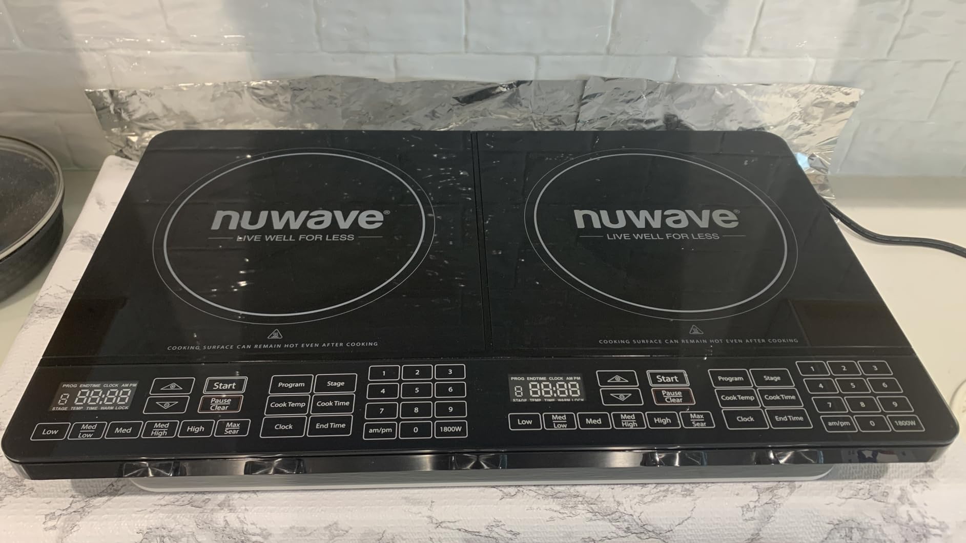 Nuwave Double Pro Cooktop Induction Countertop Burner, Portable, 50°F-575°F customer photo 2