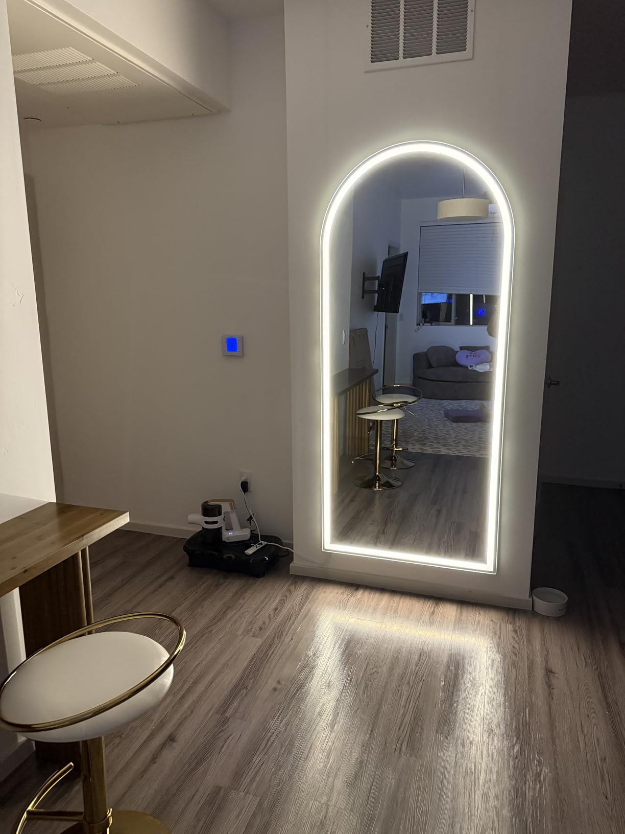 LED Full Length Mirror 71x32 inch Oversized Body Mirrors with Lights customer photo 1