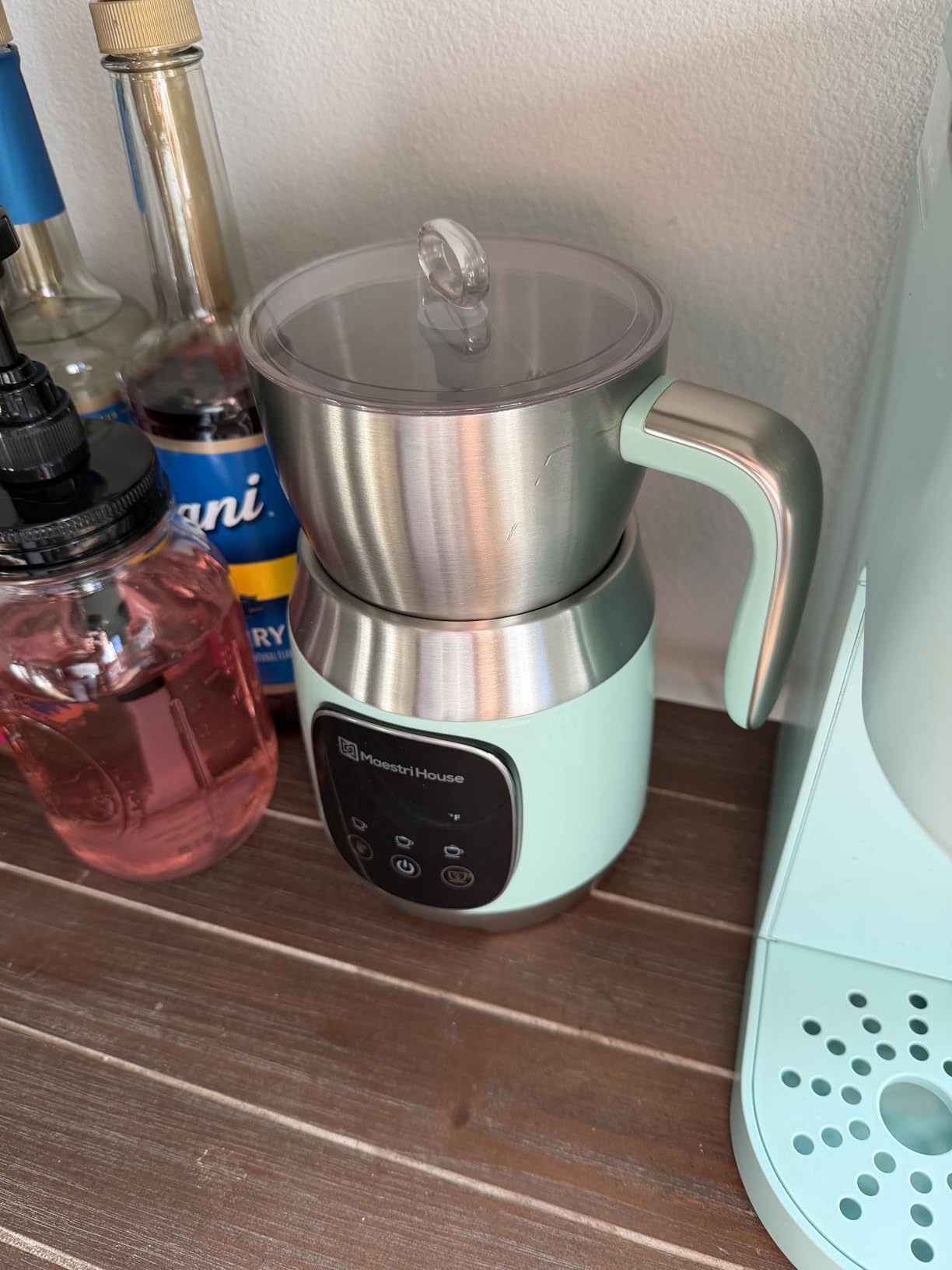 Maestri House DualFro 600 Milk Frother and Steamer 21oz/600mL | Variable Temp 4 Settings & 3 Froth Levels, Memory Function for Latte Cappuccino Hot Chocolate, Dishwasher Safe, Brush Included customer photo 2
