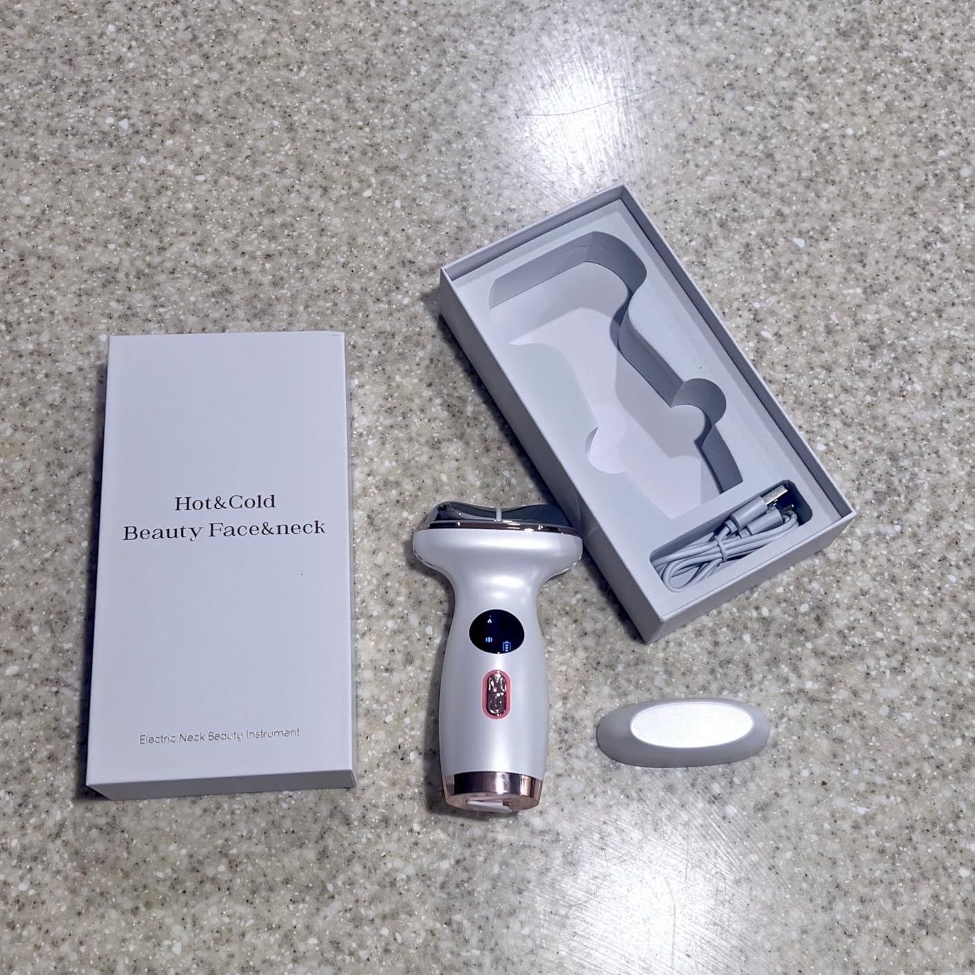 7-in-1 Microcurrent Facial Device, Gua Sha Red Light Face & Neck Massager customer photo 2