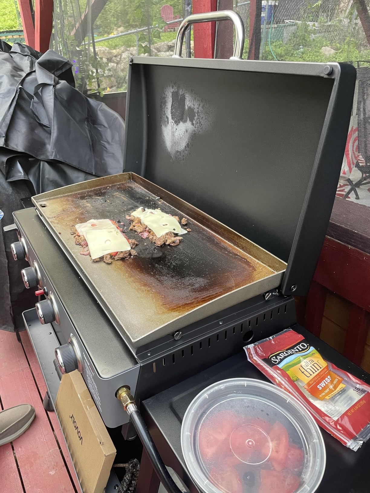 Royal Gourmet PD4001 4 Burner Propane Gas Griddle, Removable Standing Cart customer photo 1