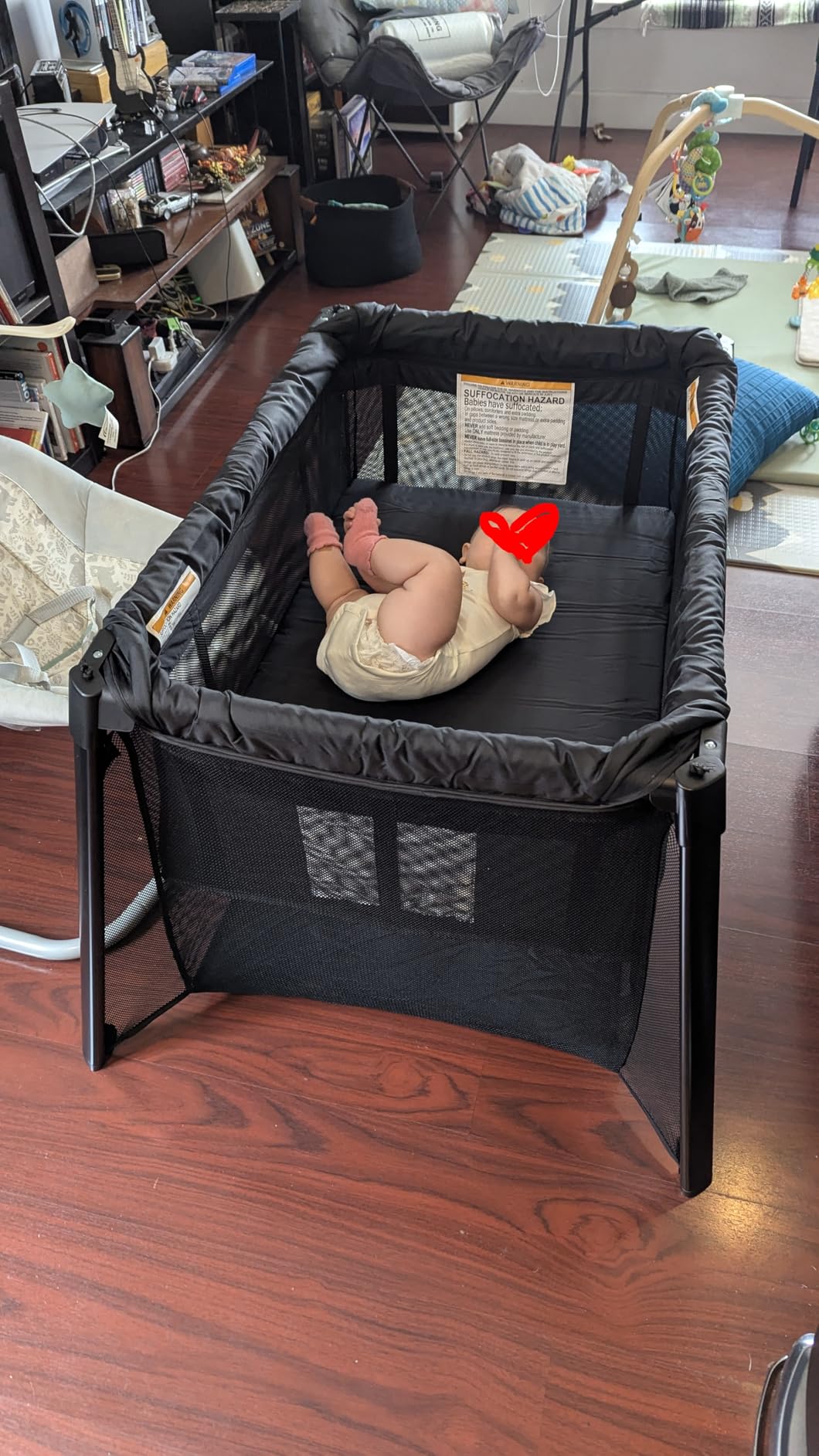 HARPPA Rossi Travel Crib, Portable Baby Playard with Mattress for Toddlers customer photo 2