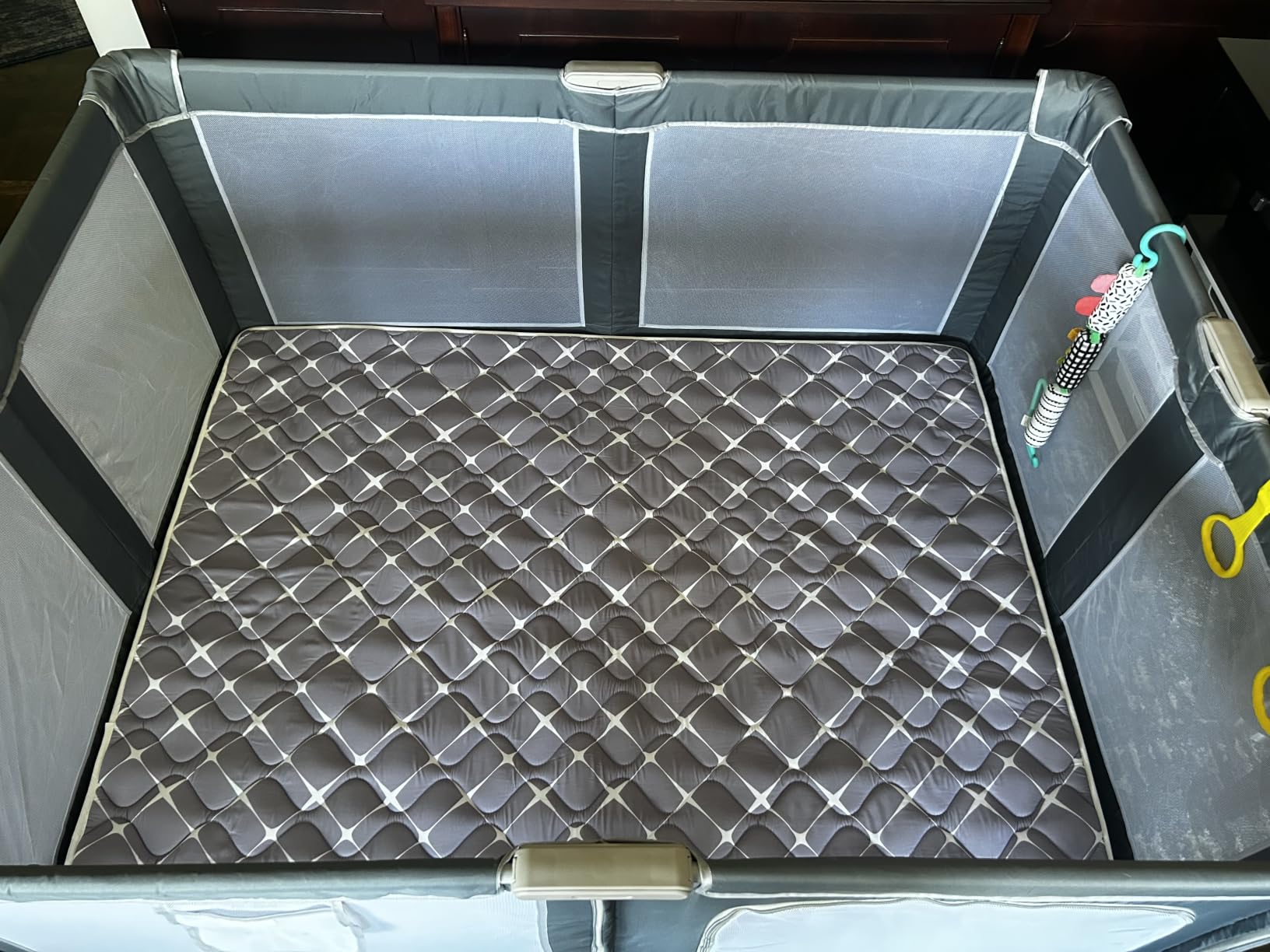 OMZER Foldable Baby Playpen, 71x79 Inch Extra Large Collapsible Play Yard customer photo 1