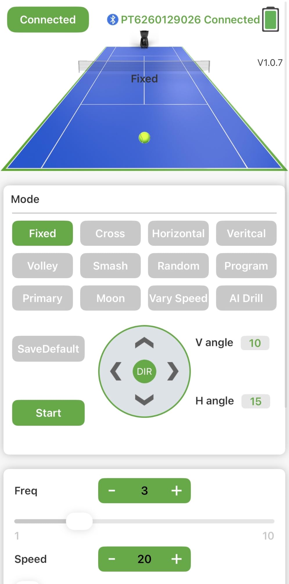 PUSUN｜PT-Smart Tennis Ball Machine: App Control with 12 Built-in Training Modes,6-Level Spin,28-Pt,75 MPH,32.6 lbs,100+ Ball,5H Battery, Portable, for Tennis/Padel,Training, Practice,Beginners to Pros customer photo 1