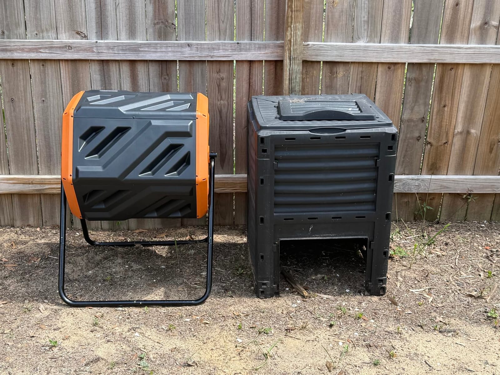 THE Growing 43 Gal Outdoor Compost Bin Tumbler for Backyard Garden, Black customer photo 1