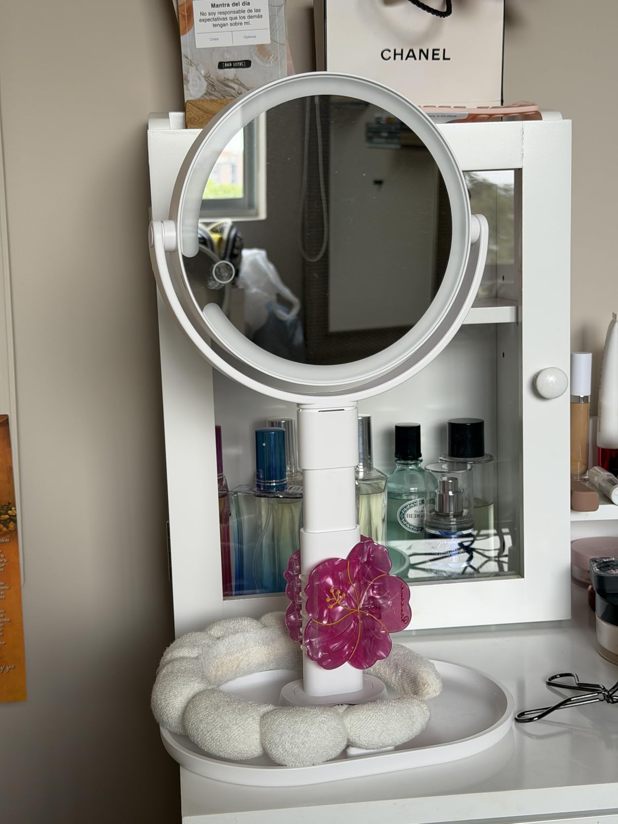 B Beauty Planet Makeup Mirror, Double-Sided Lighted Magnifying Mirror 30X customer photo 1