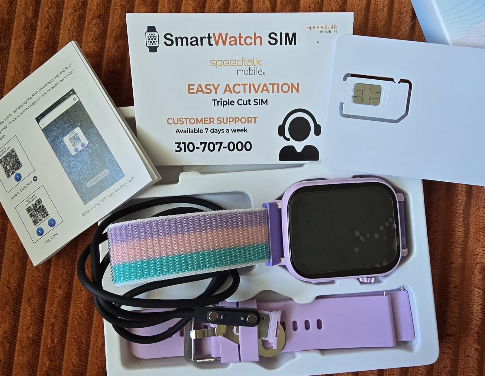 4G Kids Smart Watch Phone GPS, Smartwatch for Boys Girls Ages 4-12 Years with Video Call Chat Class Mode SOS Camera Alarm Games Parental App Touch Watch Gifts for Children (Includes SIM Card) Pink customer photo 2