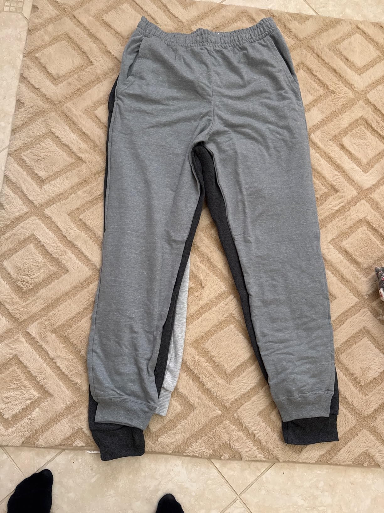 Hanes Men's Joggers, EcoSmart Fleece Sweatpants for Men, Men's Lounge Pants, 30.5