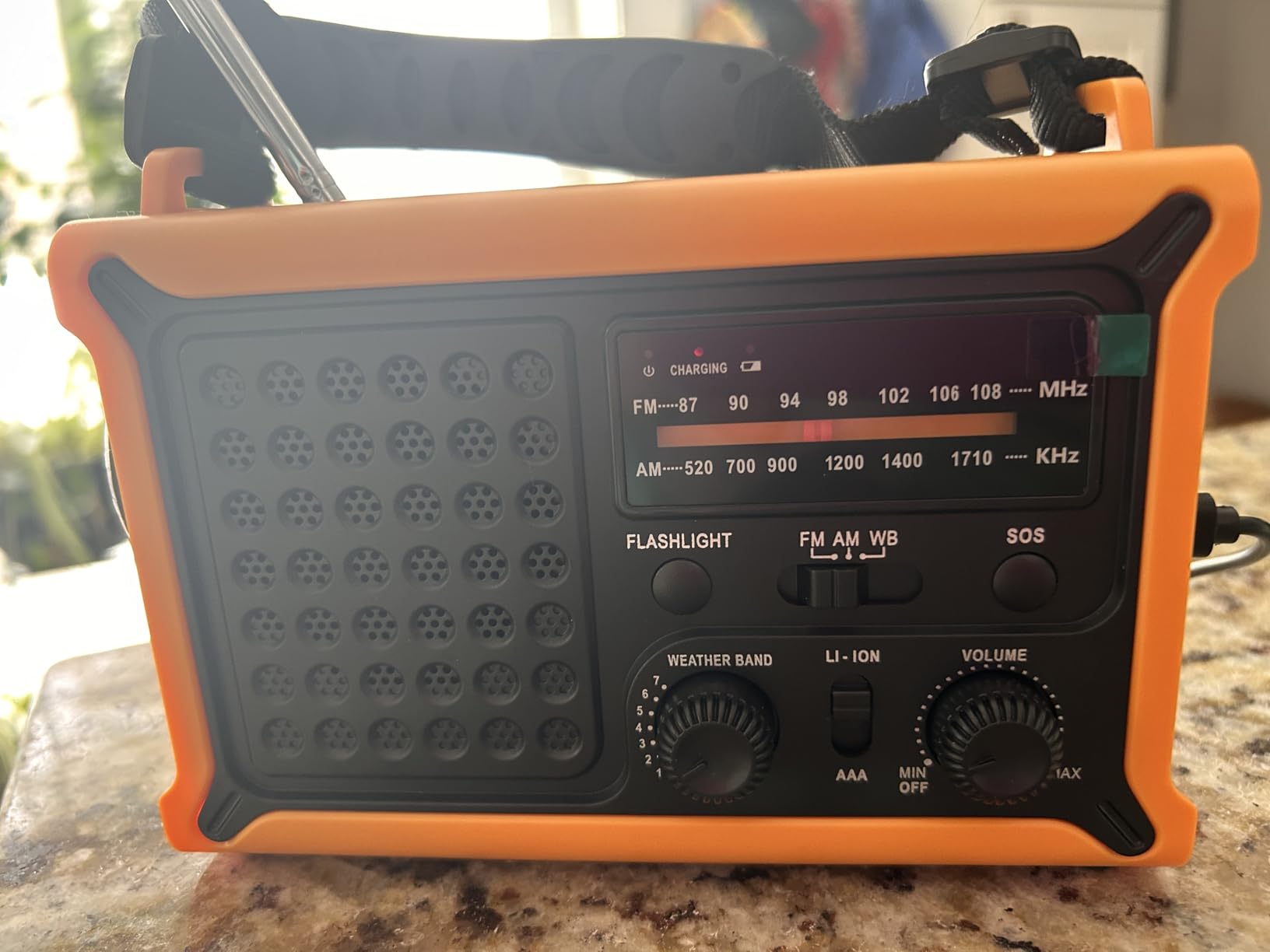 Weather Radios Portable AM FM NOAA Alert with Battery Backup 12000mAh customer photo 1