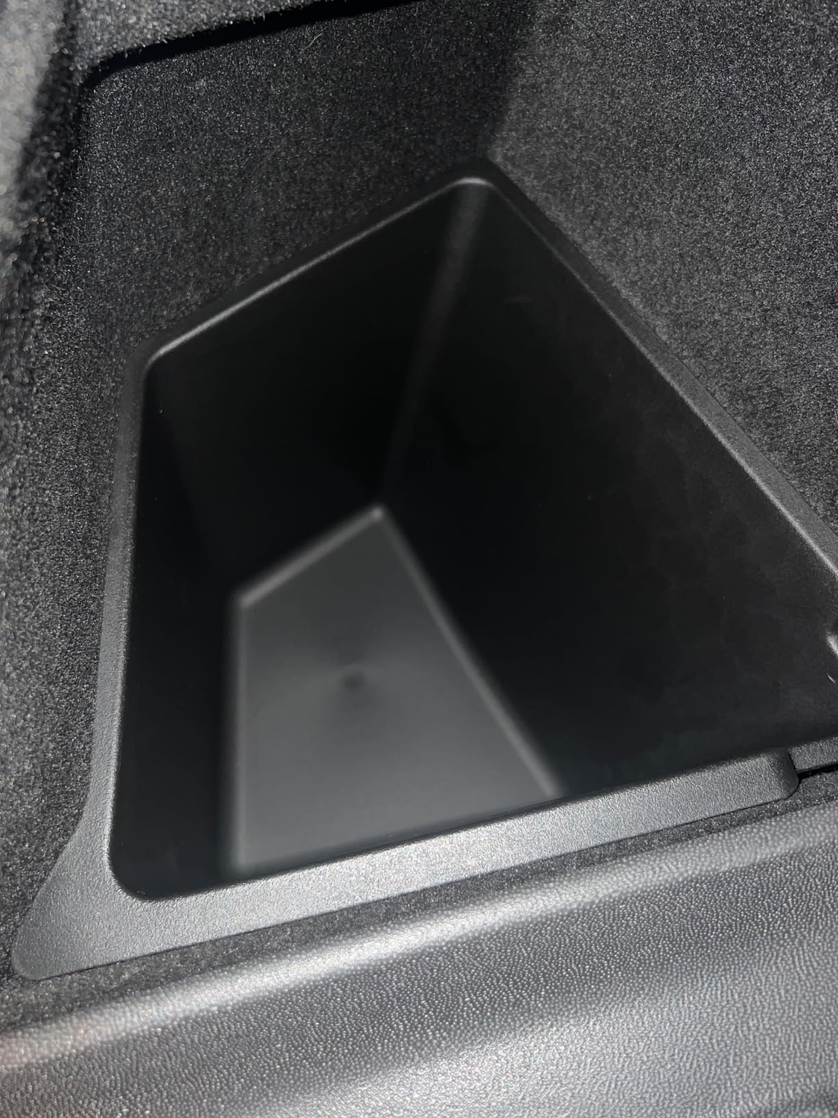 PUOENI Rear Trunk Storage Bins with Lids for 2025–2026 Tesla Model Y Juniper [Not for Model YL Premium 6-Seater], 2-Pack TPE Waterproof Rear Trunk Organizer Boxes, Interior Storage Accessories customer photo 2