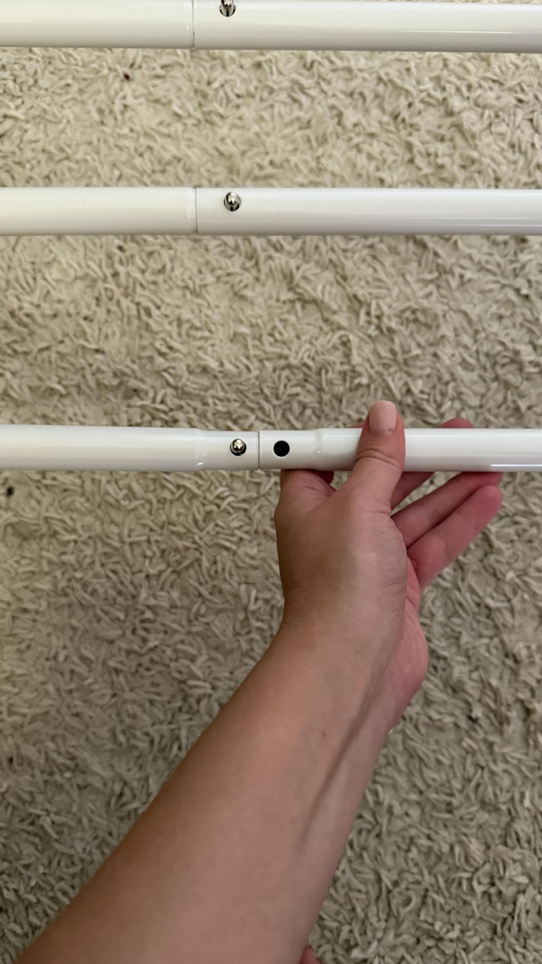 Kids Clothes Rack for Ages 3-6, Montessori Kids Clothing Rack, White customer photo 2