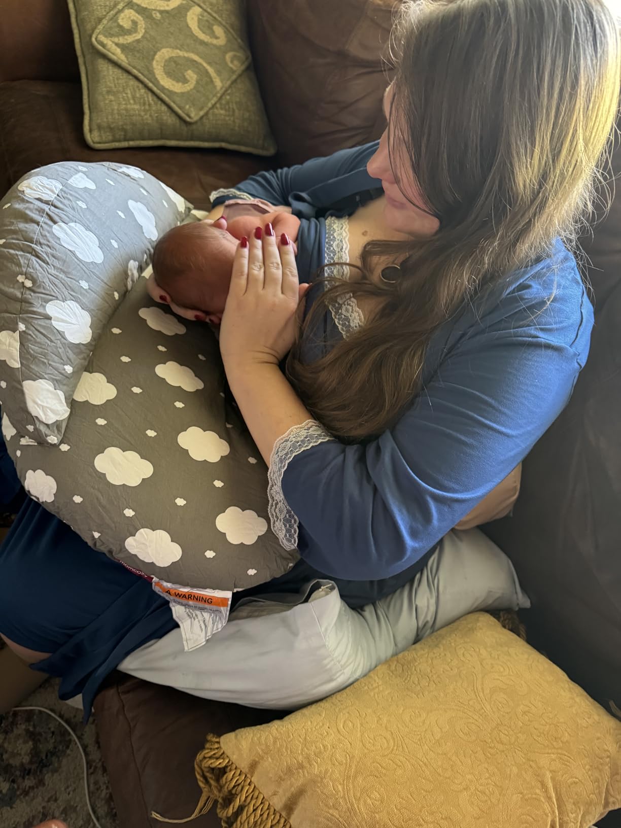 Momcozy Original Nursing Pillow for Breastfeeding - Innovative Safety Guard customer photo 2