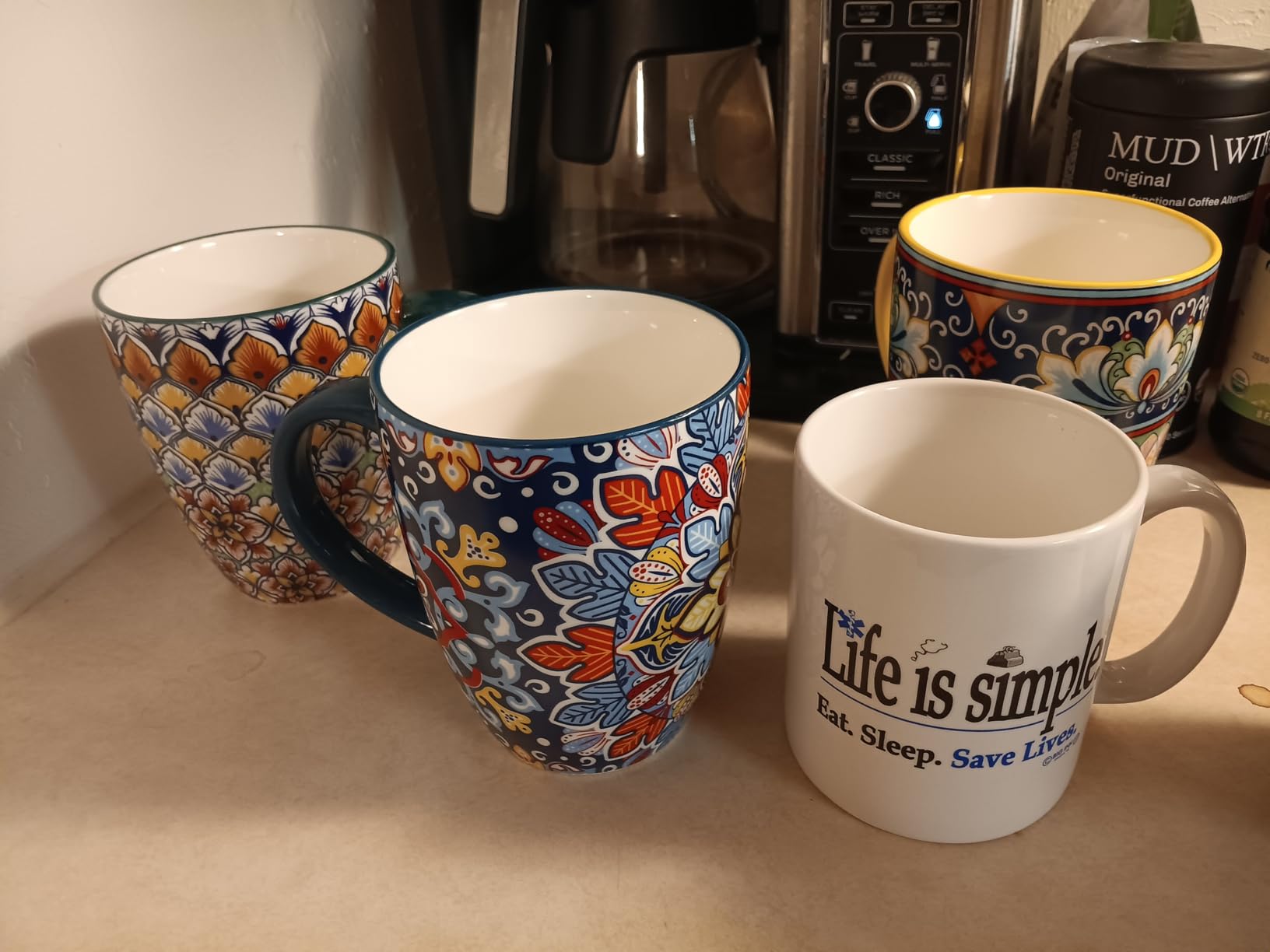 vancasso SIMI 16 oz Large Coffee Mugs Set of 6, Ceramic Cups with Handle customer photo 2