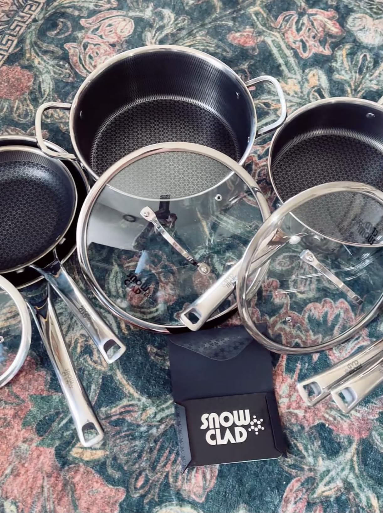 SNOWCLAD Pots and Pans Set Non Stick | Stainless Steel Kitchen Cookware customer photo 2