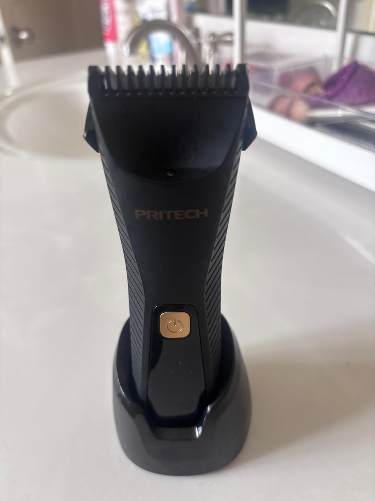 PRITECH Manscape Body Hair Trimmer - Waterproof Pubic Hair Ball Trimmer, Ceramic Blade Shavers Electric Razors for Men with USB-C Charging, Wet/Dry Use, Nick-Free Mens Grooming Kits, Gifts for Men customer photo 1