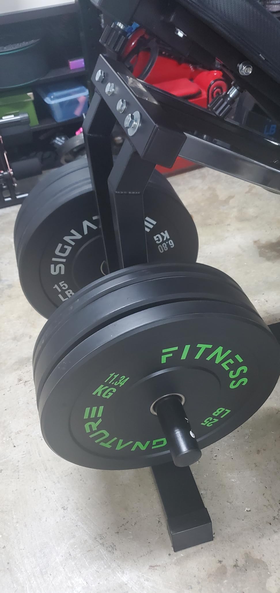 Fitvids 2-Inch Olympic Rubber Weight Plates Sets, Bumper Plates Set for Strength Training, 50-370 Lbs Multiple Options customer photo 1