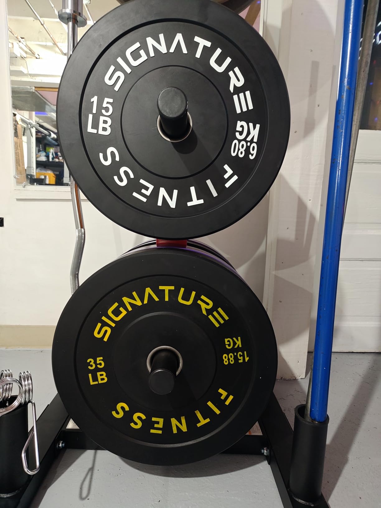 Fitvids 2-Inch Olympic Rubber Weight Plates Sets, Bumper Plates Set for Strength Training, 50-370 Lbs Multiple Options customer photo 2