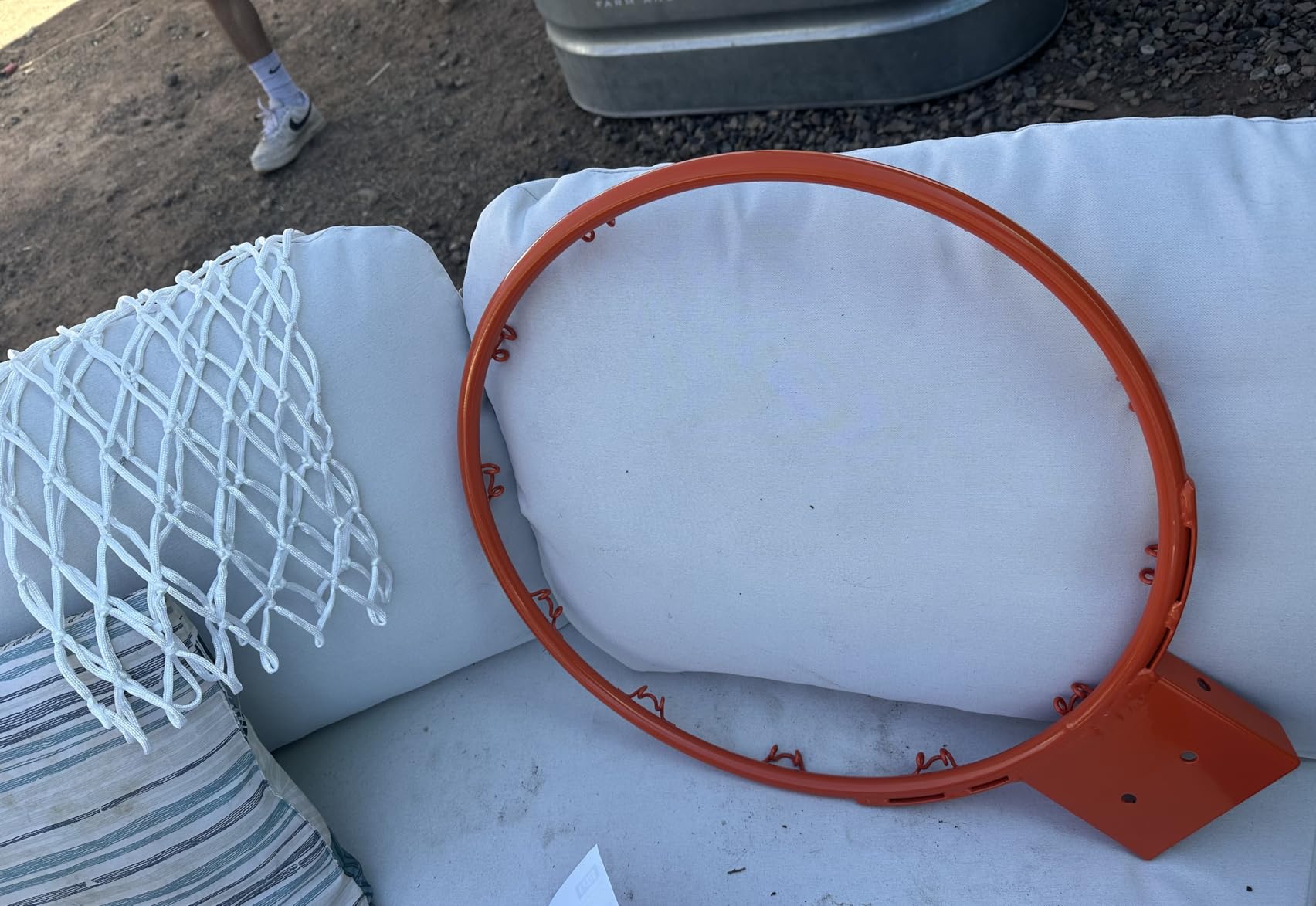 G GX9 In-Ground Basketball Hoops 7-10ft Adjustable with Crank, Outdoor Inground Basketball Goal System with 45-54 Inch Shatterproof Backboard customer photo 1