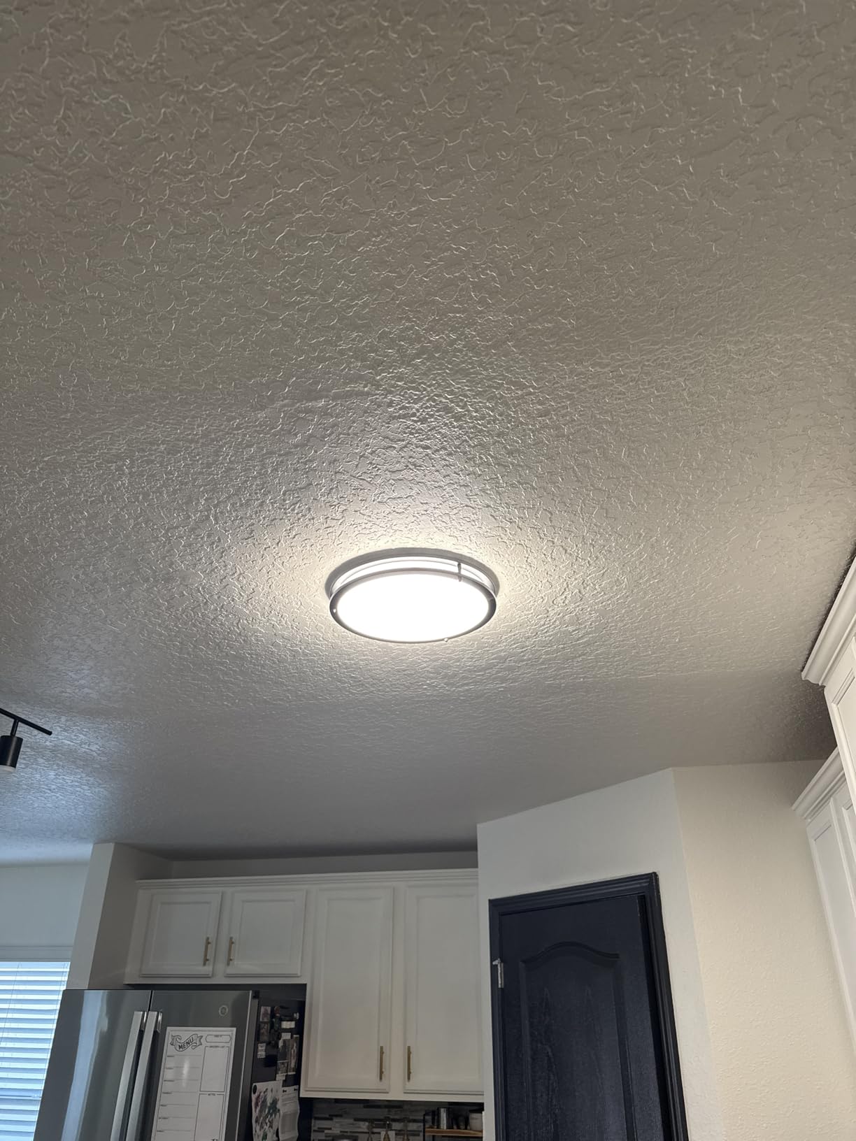 hepside 13inch Flush Mount Ceiling Light Fixture 2 Pack, Dimmable & 5 Color Temperatures Ceiling Light Black, 24W 3000K 3500K 4000K 5000K 6500K Adjustable Ceiling Lamps for Bathroom Bedroom Hallway customer photo 2