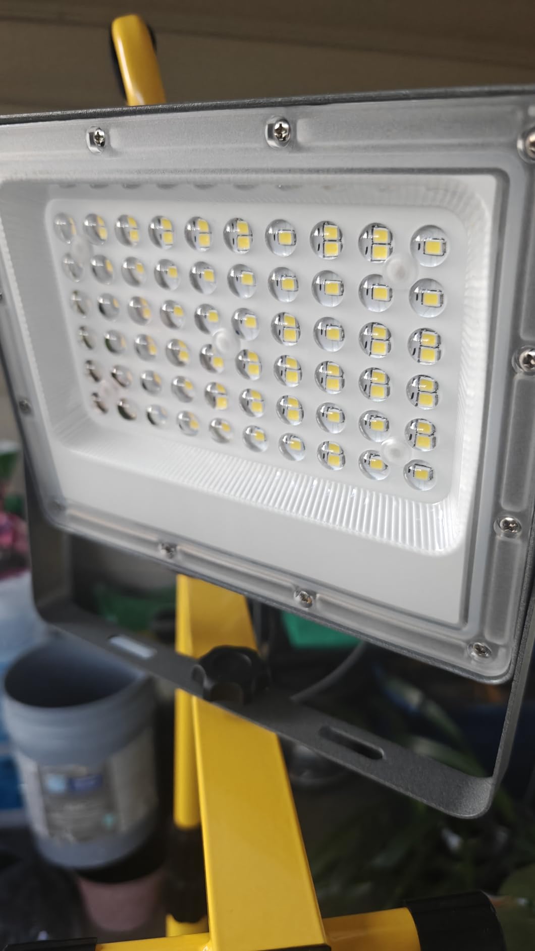30000 Lumen LED Work Lights with Stand - 3 Adjustable Head Waterproof Foldable Tripod Light, 6500K Daylight (47-68
