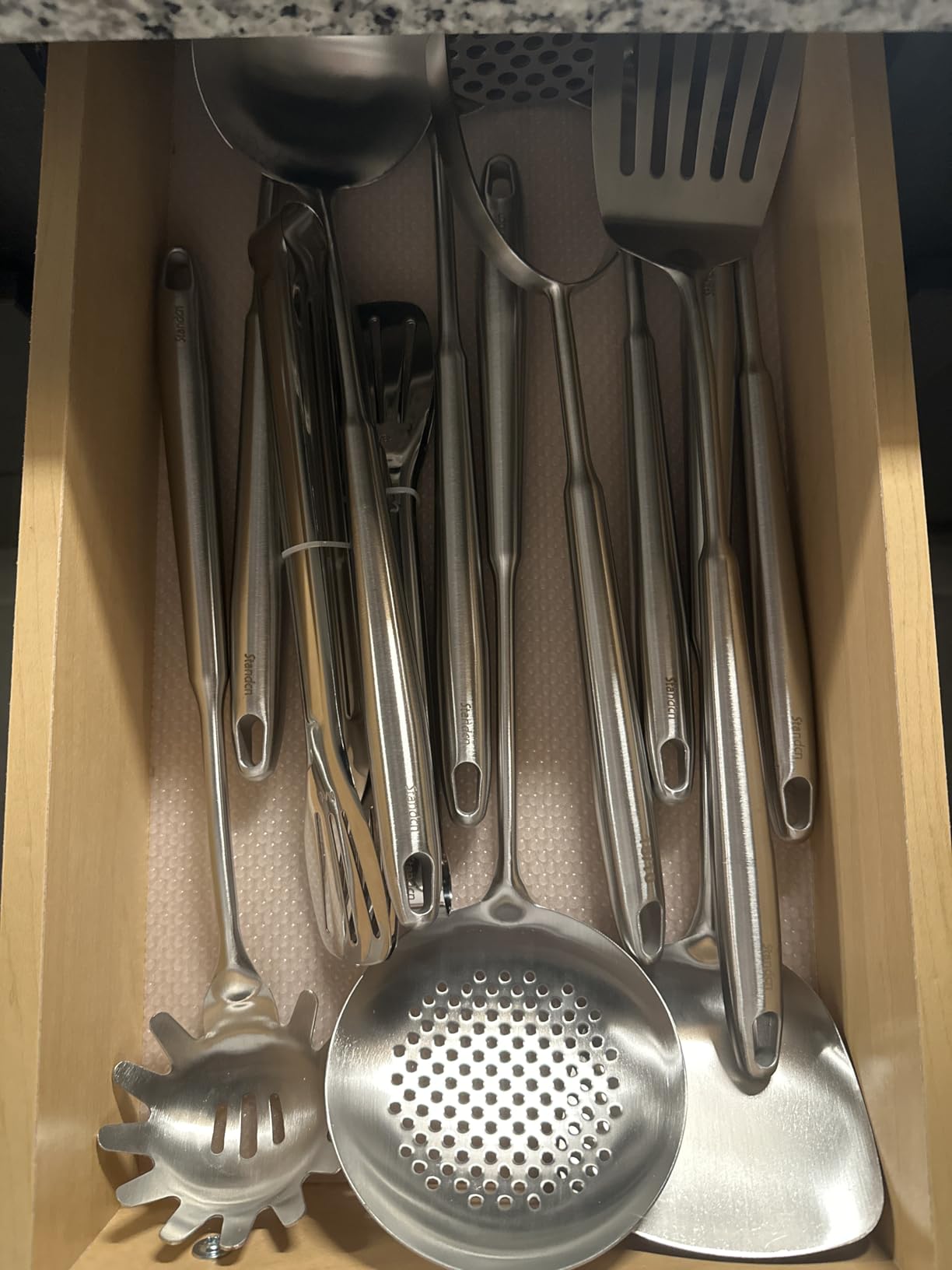 18/10 Stainless Steel Cooking Utensils Set - 16 PCS All Metal Utensils customer photo 2