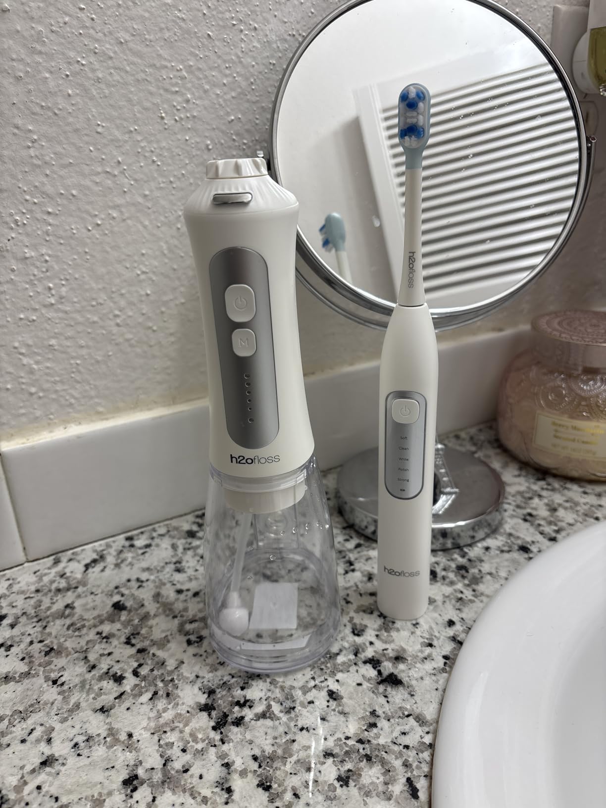 H2ofloss Electric Toothbrush and Water Flosser Combo, 2-in-1 Oral Kit customer photo 2