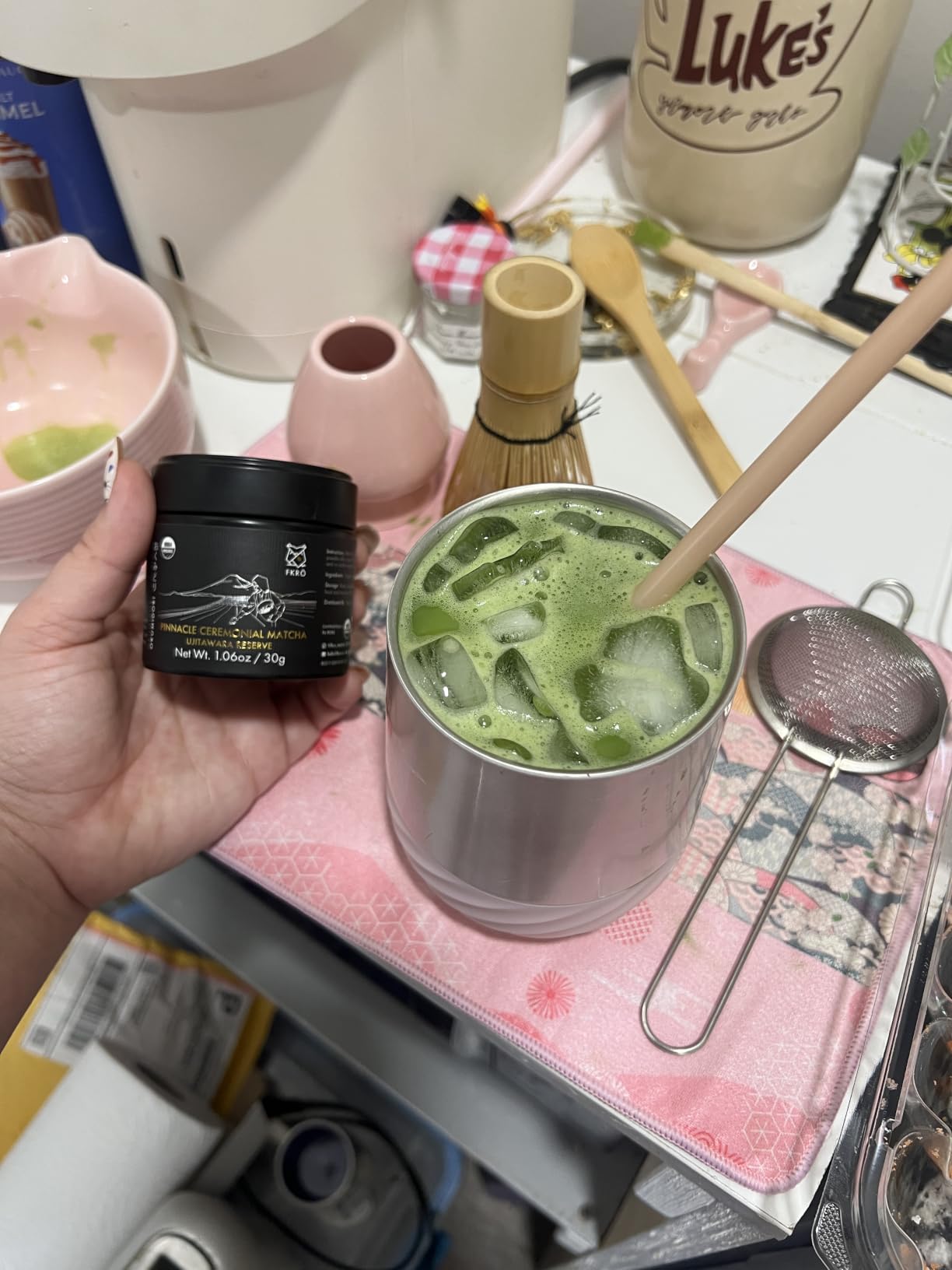Matcha Whisk set, 9 pcs Handcrafted Matcha Set for Beginner customer photo 1