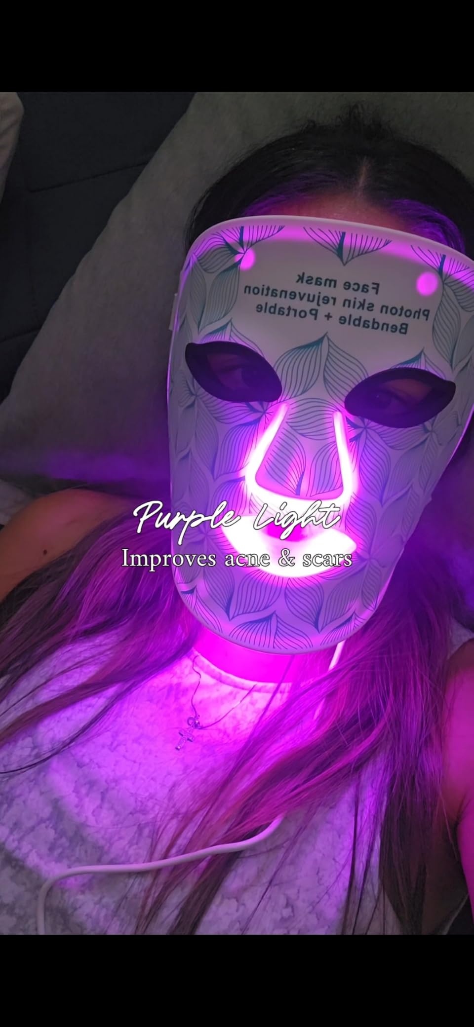 Red Light Therapy for Face, 8 Color LED Face Mask for Anti-Aging & Acne customer photo 1
